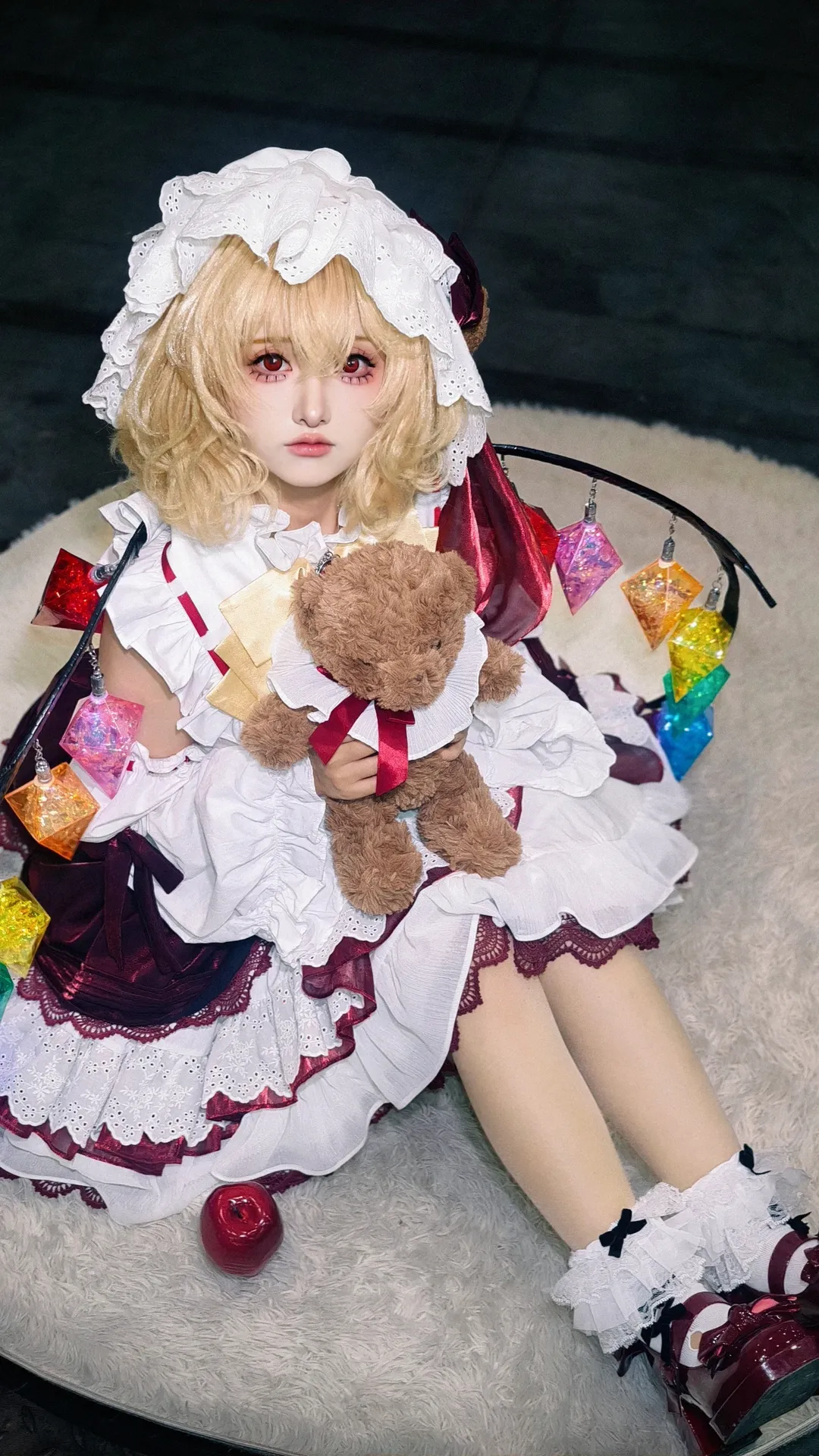 东方project, 漫展场照, 芙兰朵露cos, cosplay返图, 蕾丝袜 - 第8张