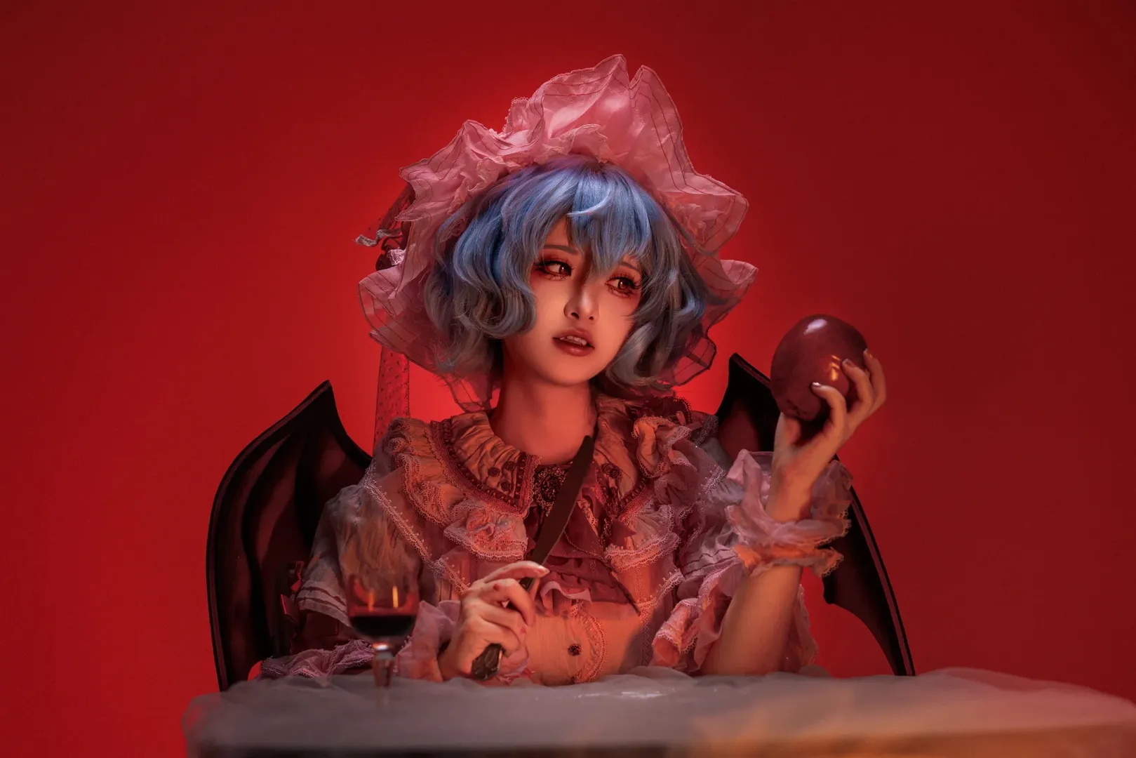 东方Project, 红魔馆, 蕾米莉亚斯卡雷特cos, 哥特洛丽塔, 吸血鬼cos - 第3张