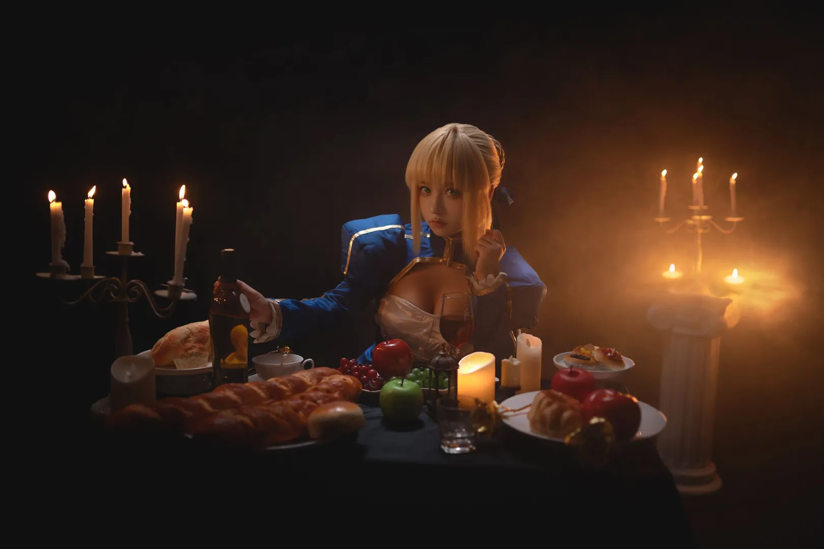 cosplay, Fate, FGO, Sabercos, 暗调烛光 - 第3张