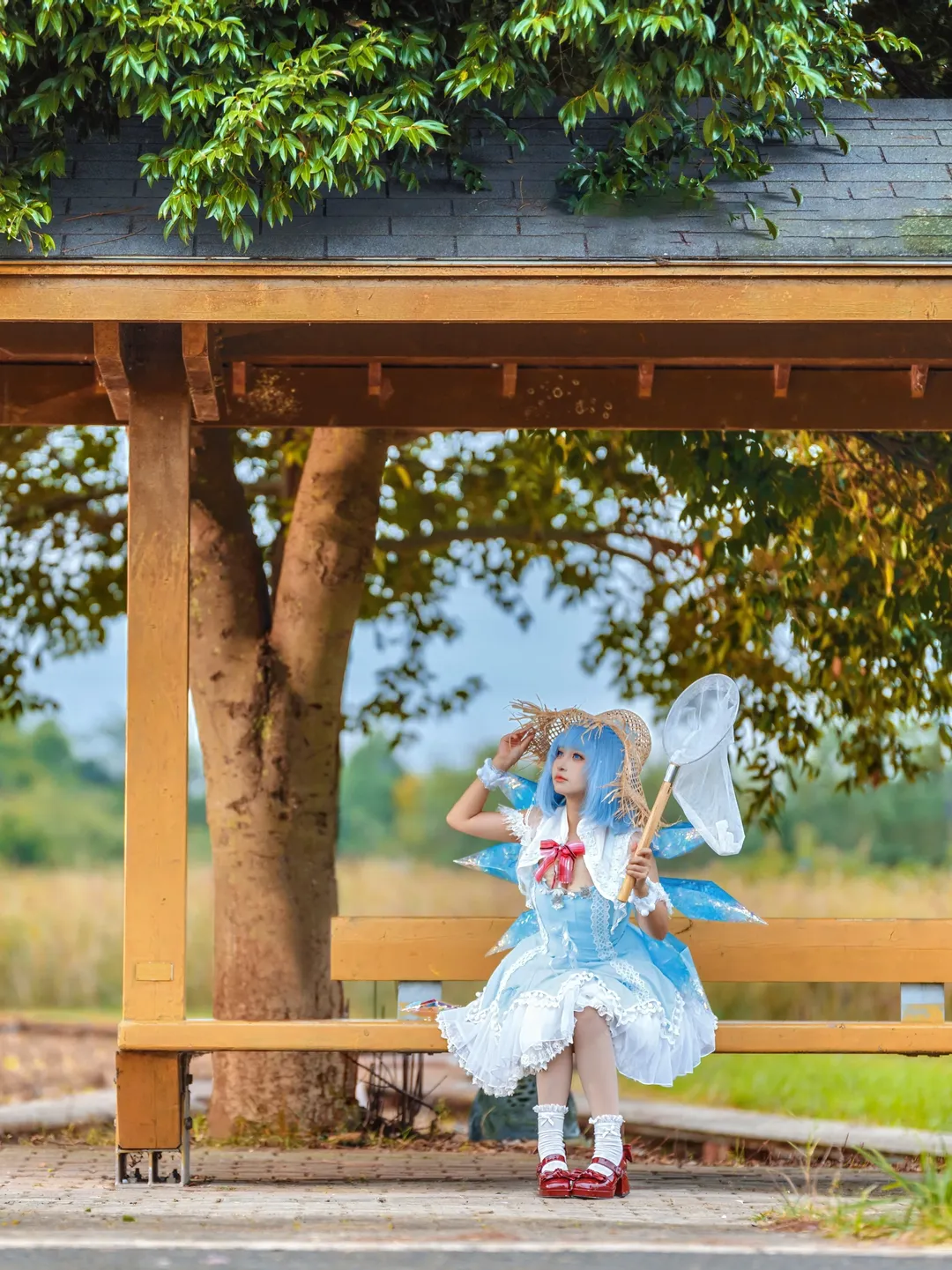 Cosplay, 二次元, 东方project, 琪露诺cos, 夏日清凉