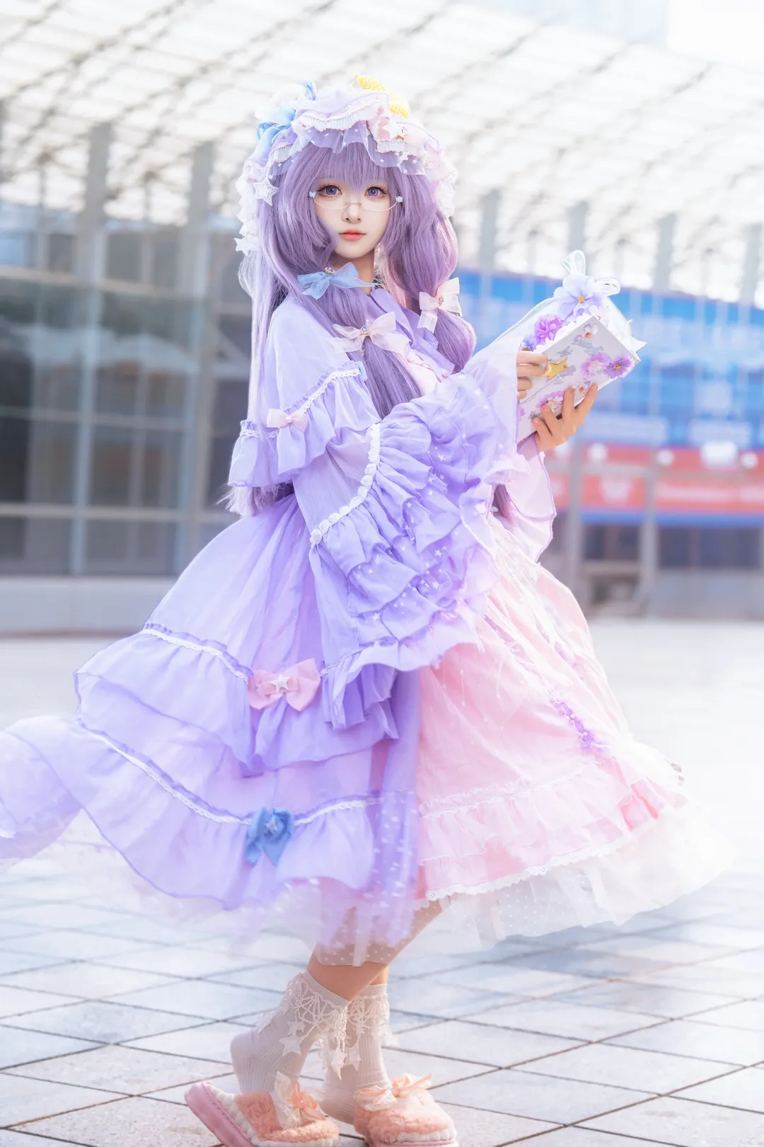 cosplay, 場照, 東方project, 帕秋莉cos, 白絲