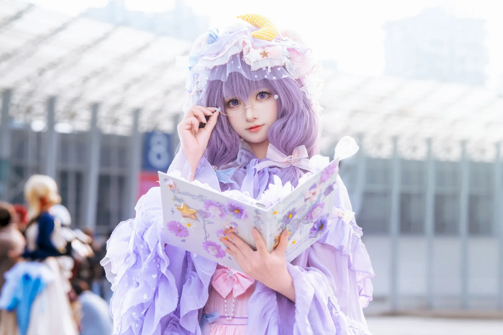 cosplay, 场照, 东方project, 帕秋莉cos, 白丝 - 第2张