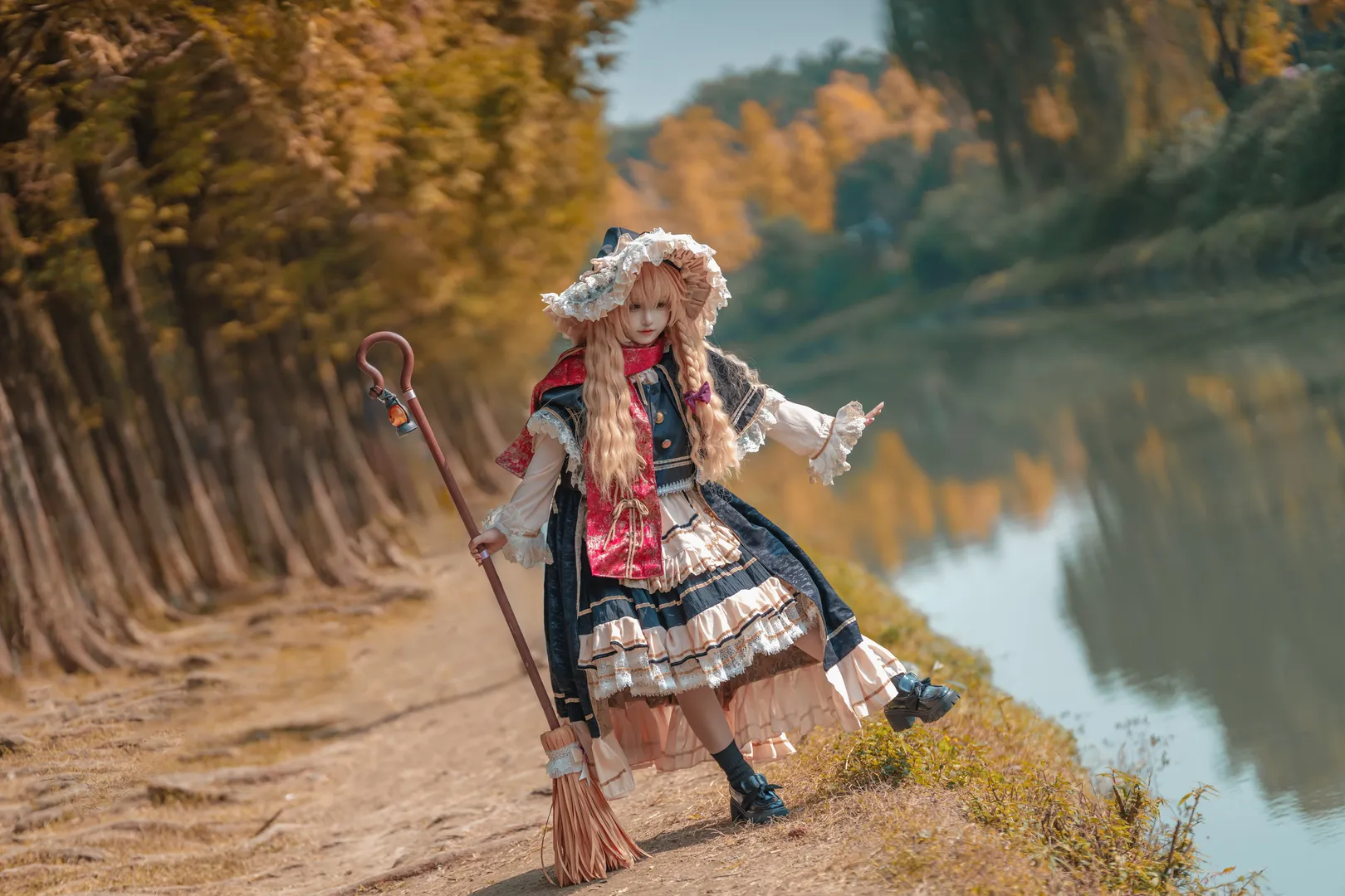 东方project, 雾雨魔理沙cos, 二次元cos, 秋日cos, 丝袜cos - 第5张