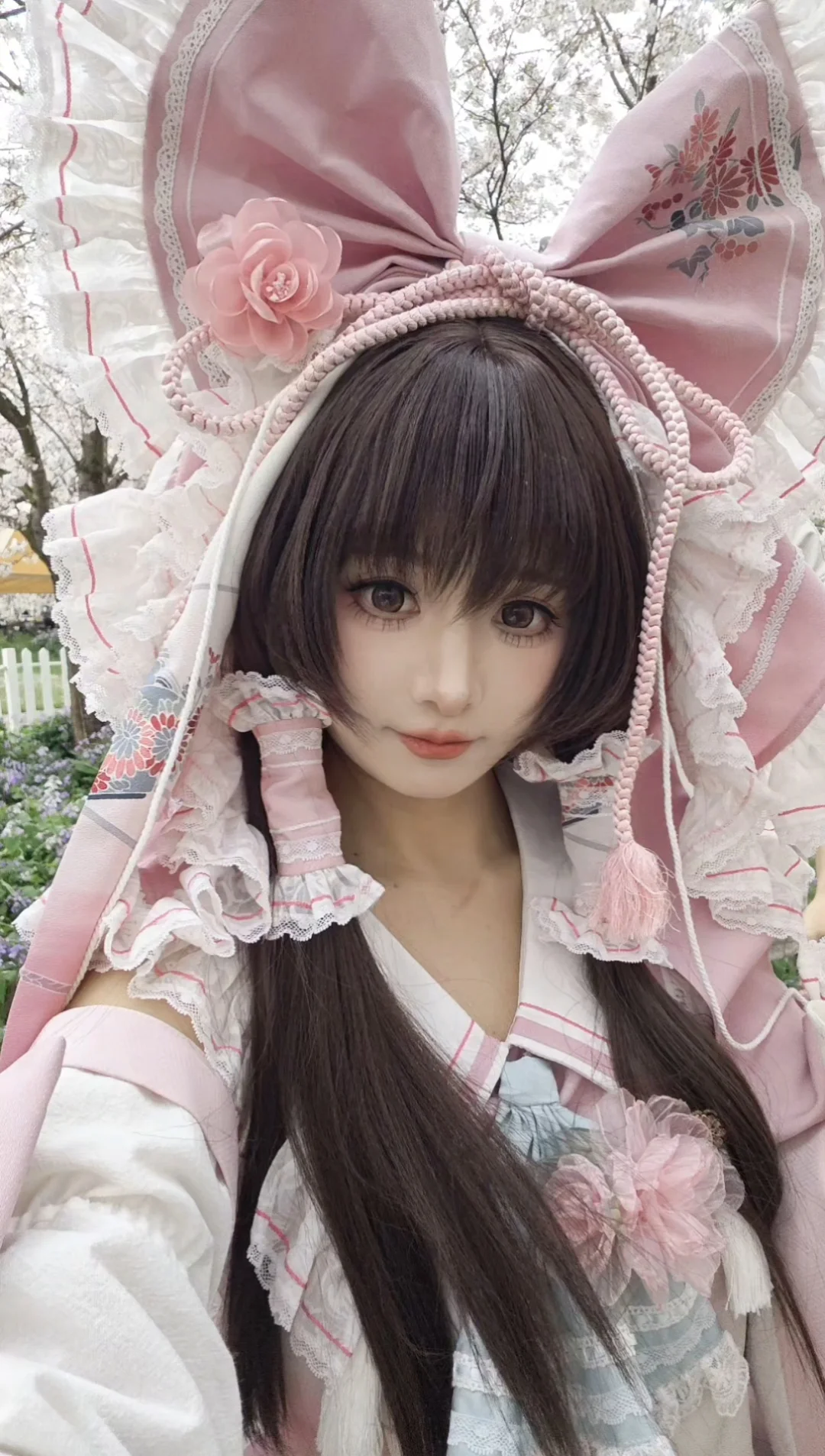 博麗霊夢コスプレ, 東方Project, 東方二次設定, コスプレ撮影, ピンクの巫女服 - 2枚目