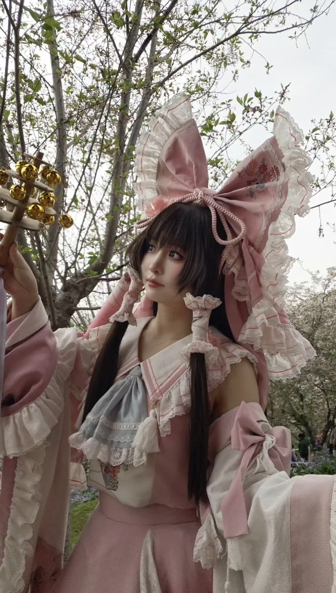 博麗霊夢コスプレ, 東方Project, 東方二次設定, コスプレ撮影, ピンクの巫女服 - 3枚目