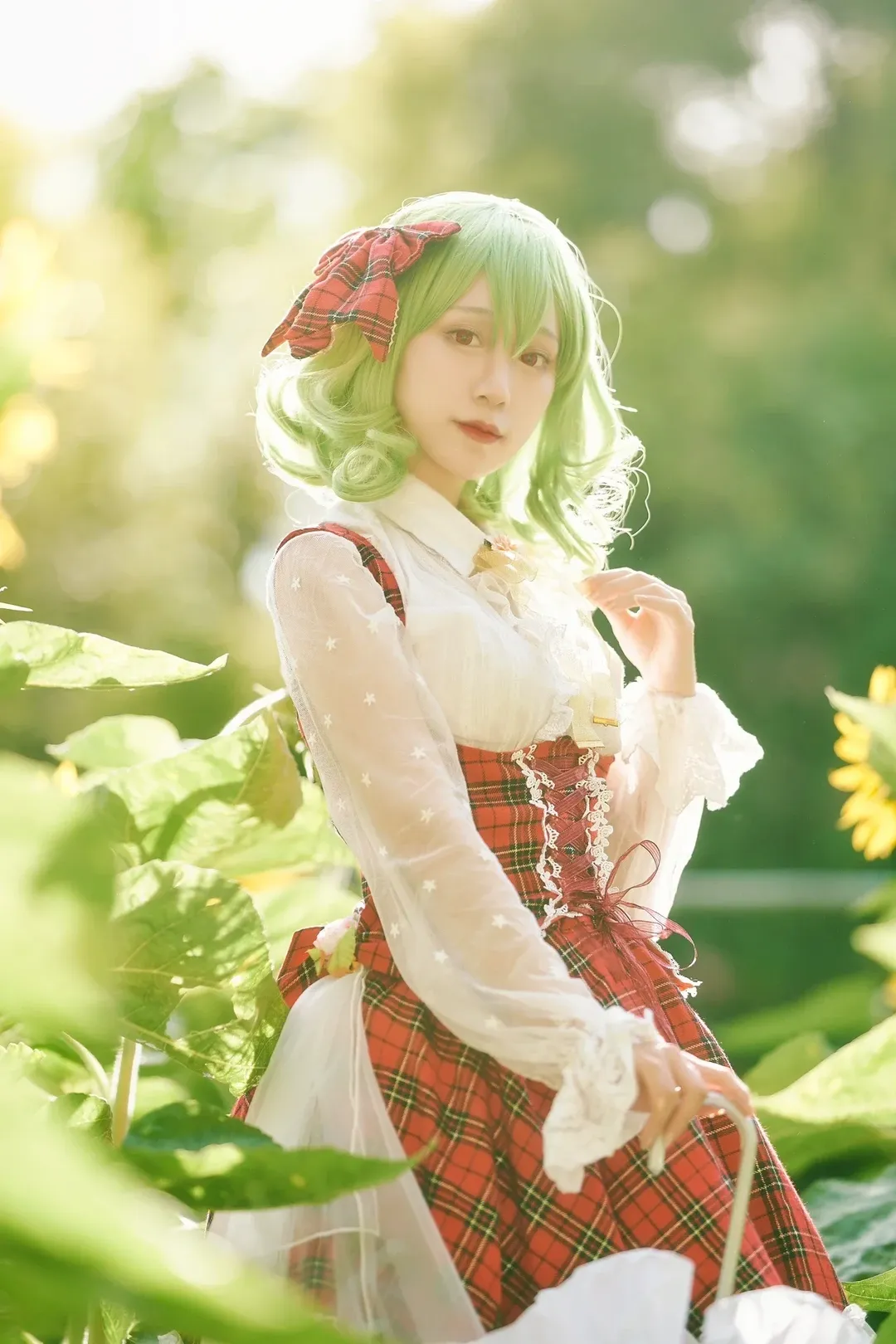 东方project, 夏日cosplay, 风见幽香cos, 向日葵花海, Lolita装扮 - 第11张