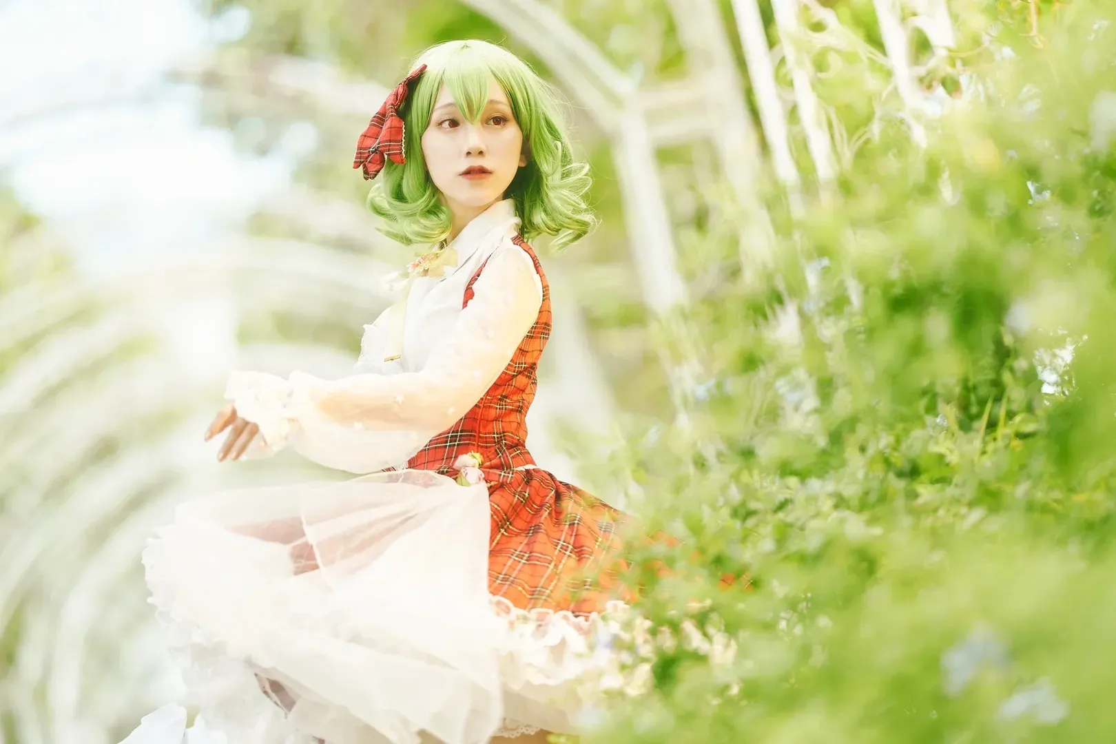 东方project, 夏日cosplay, 风见幽香cos, 向日葵花海, Lolita装扮 - 第8张
