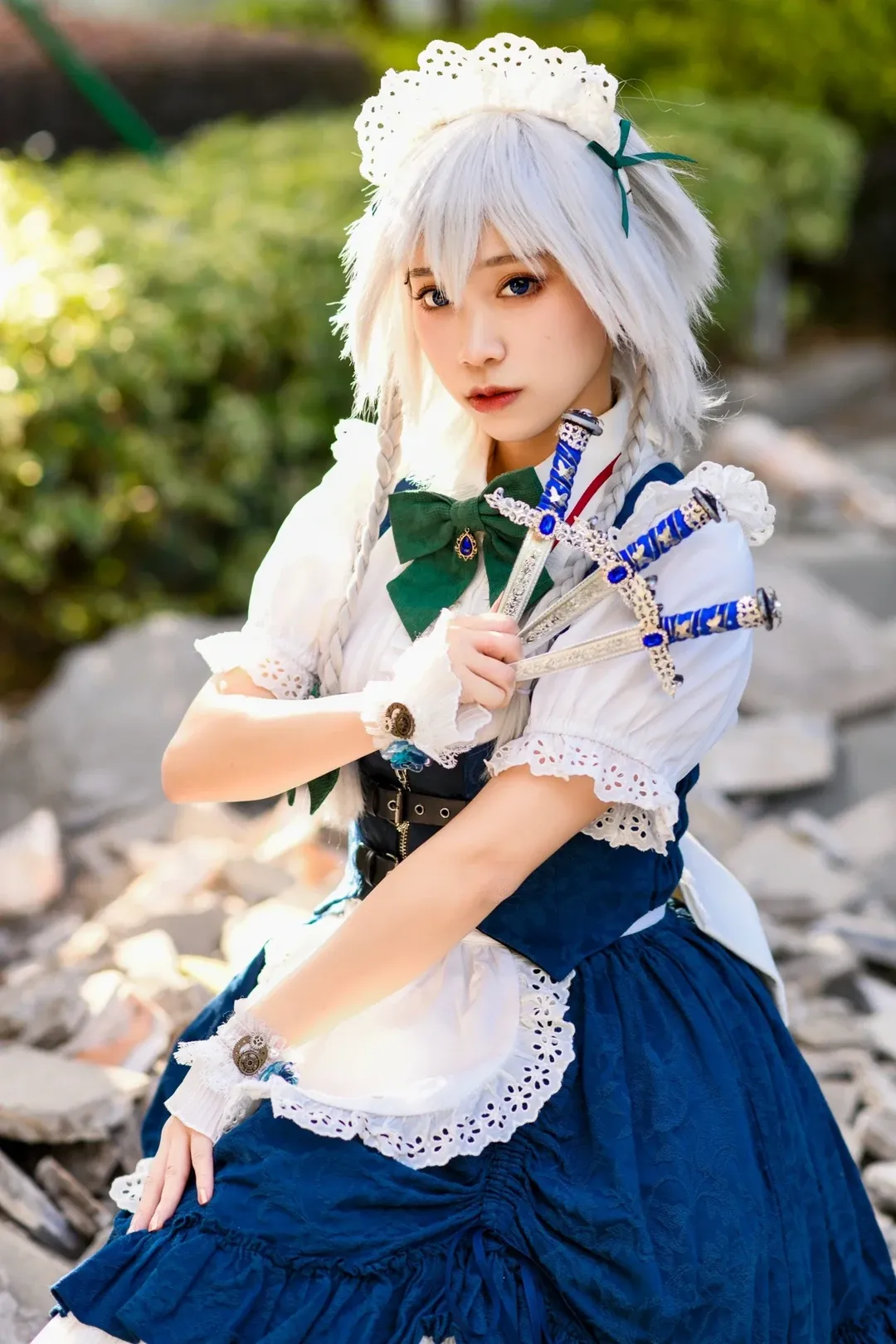 cosplay, 东方Project, 漫展返图, 十六夜咲夜cos, 丝袜 - 第5张