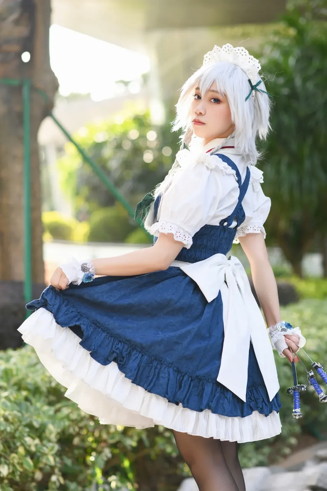 cosplay, 东方Project, 漫展返图, 十六夜咲夜cos, 丝袜 - 第6张