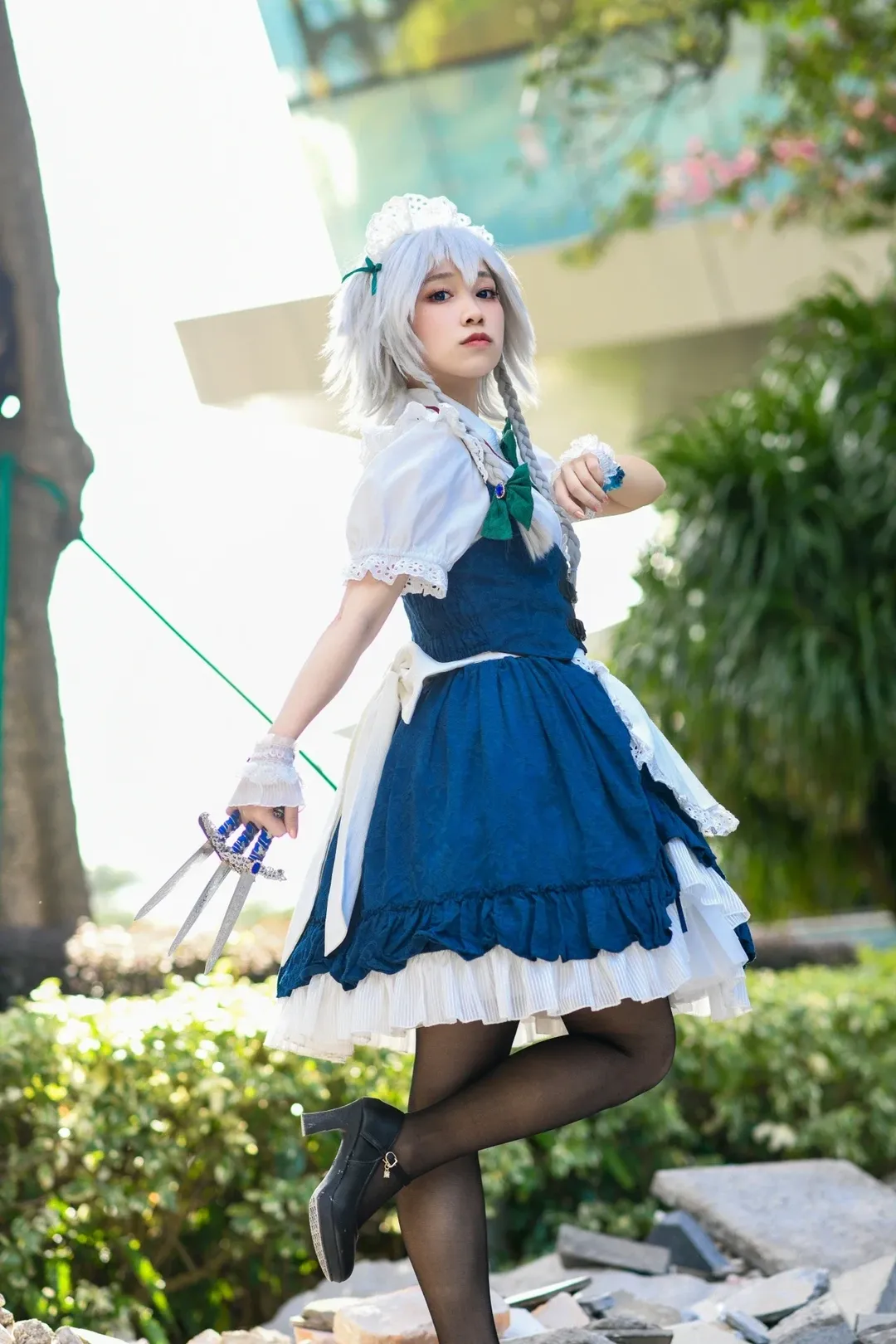 cosplay, 东方Project, 漫展返图, 十六夜咲夜cos, 丝袜 - 第7张