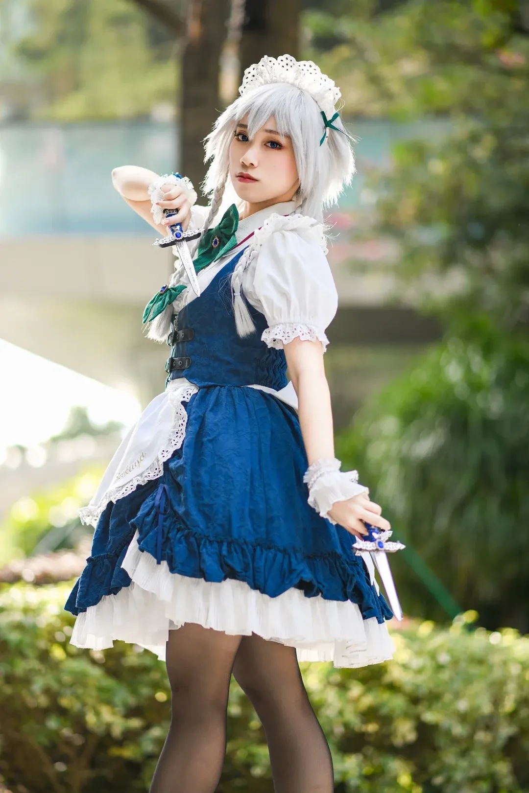 cosplay, 东方Project, 漫展返图, 十六夜咲夜cos, 丝袜 - 第8张