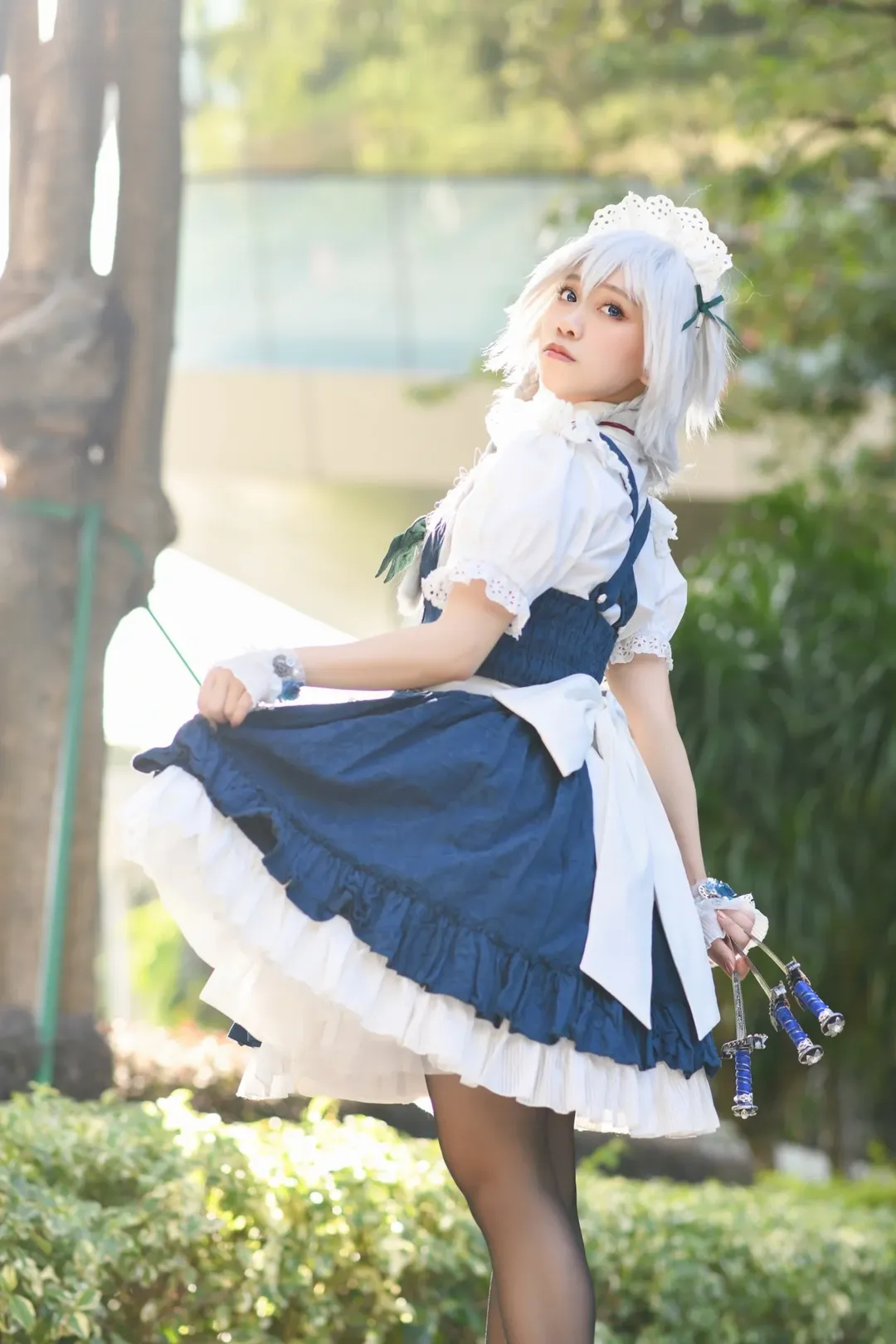 cosplay, 东方Project, 漫展返图, 十六夜咲夜cos, 丝袜 - 第9张