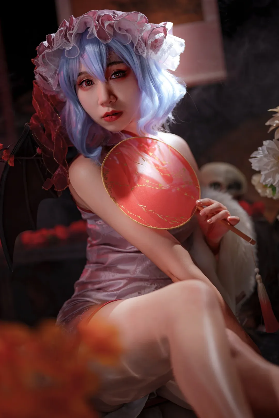 东方project, cosplay摄影, 蕾米莉亚斯卡雷特cos, 东方同人, 新中式旗袍 - 第14张