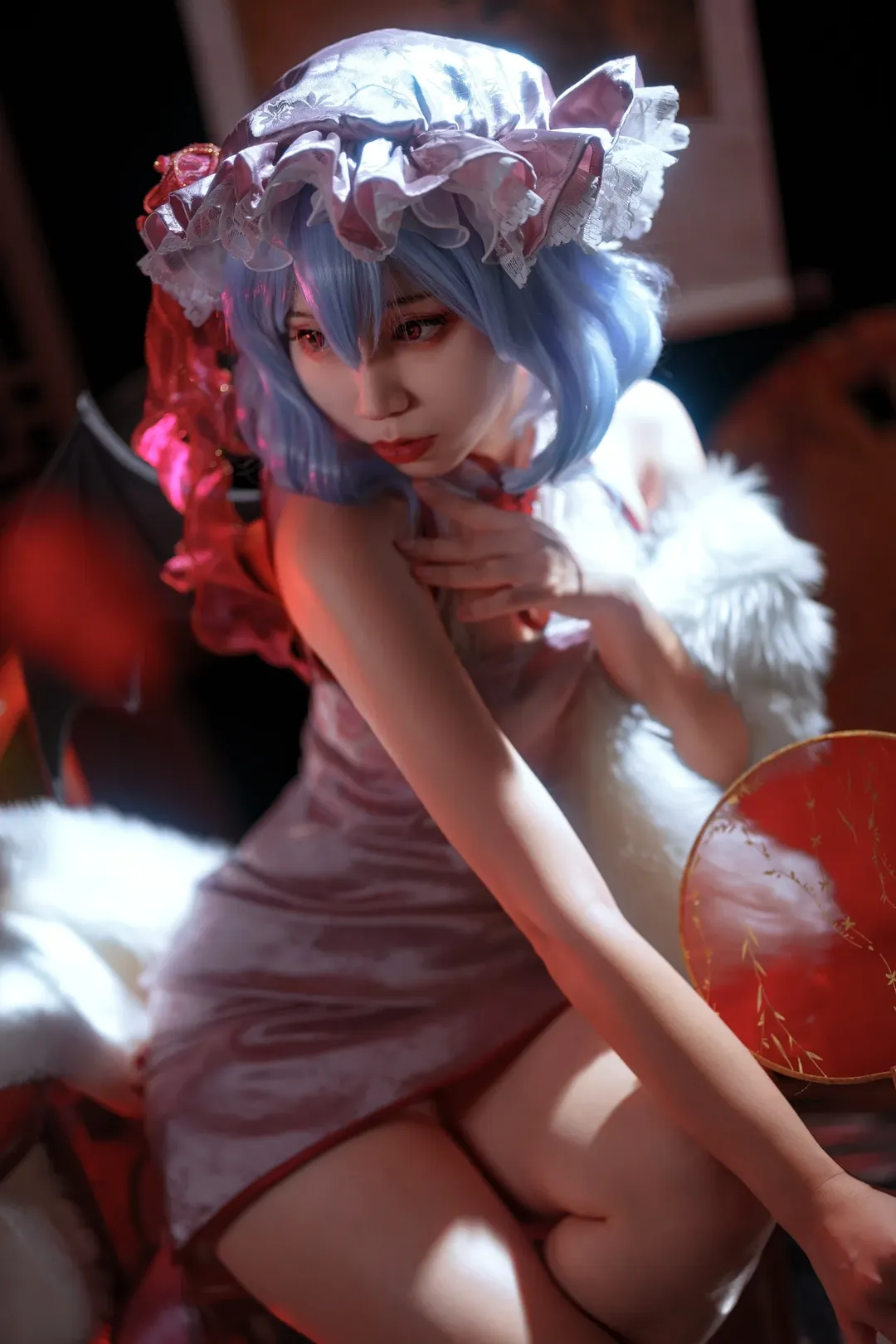 东方project, cosplay摄影, 蕾米莉亚斯卡雷特cos, 东方同人, 新中式旗袍 - 第3张