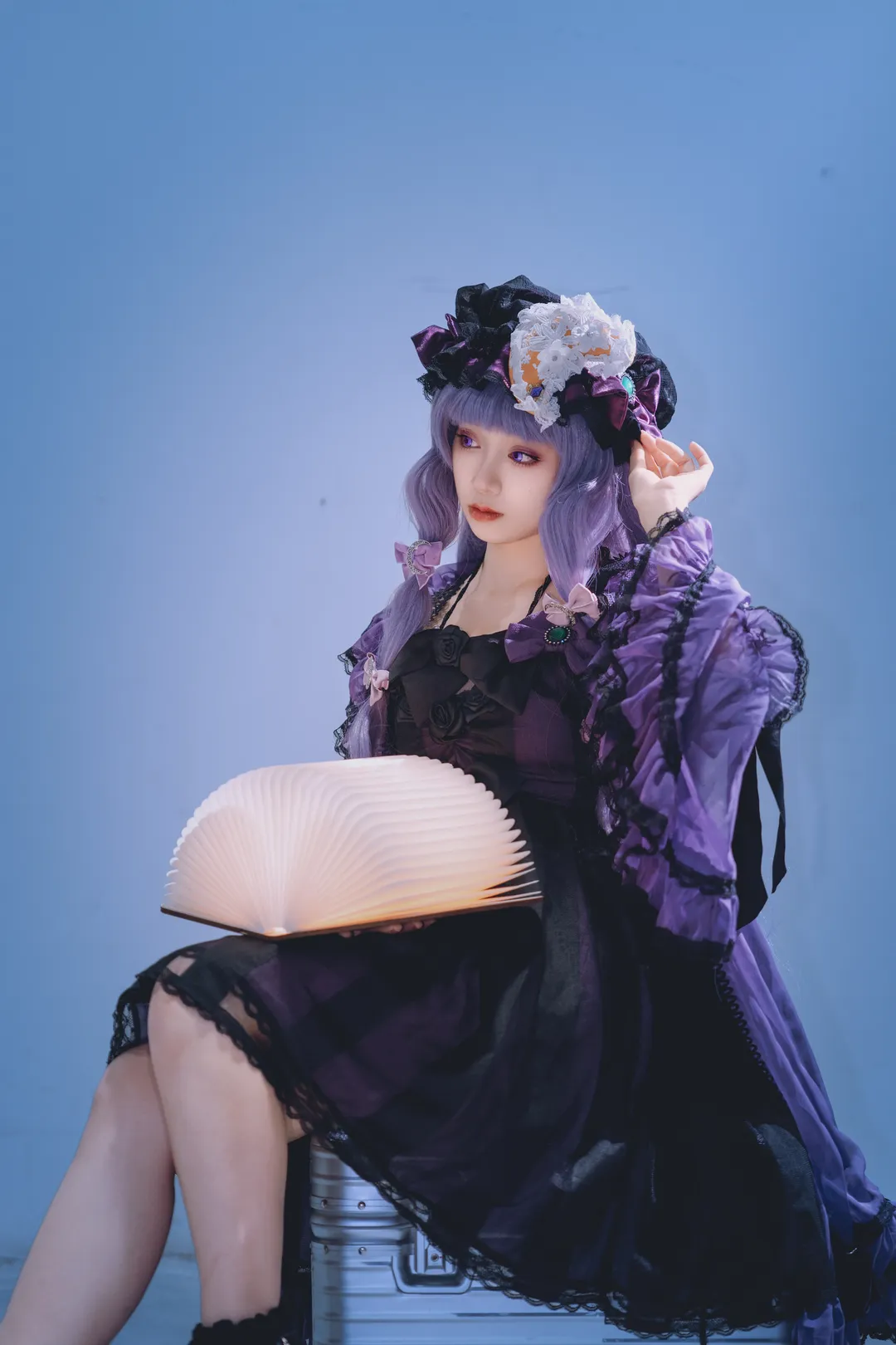 二次元撮影, 東方Project, イベント写真, パチュリー コスプレ, ロリータファッション - 6枚目