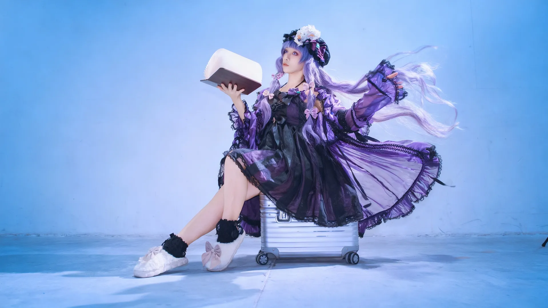 二次元撮影, 東方Project, イベント写真, パチュリー コスプレ, ロリータファッション - 9枚目