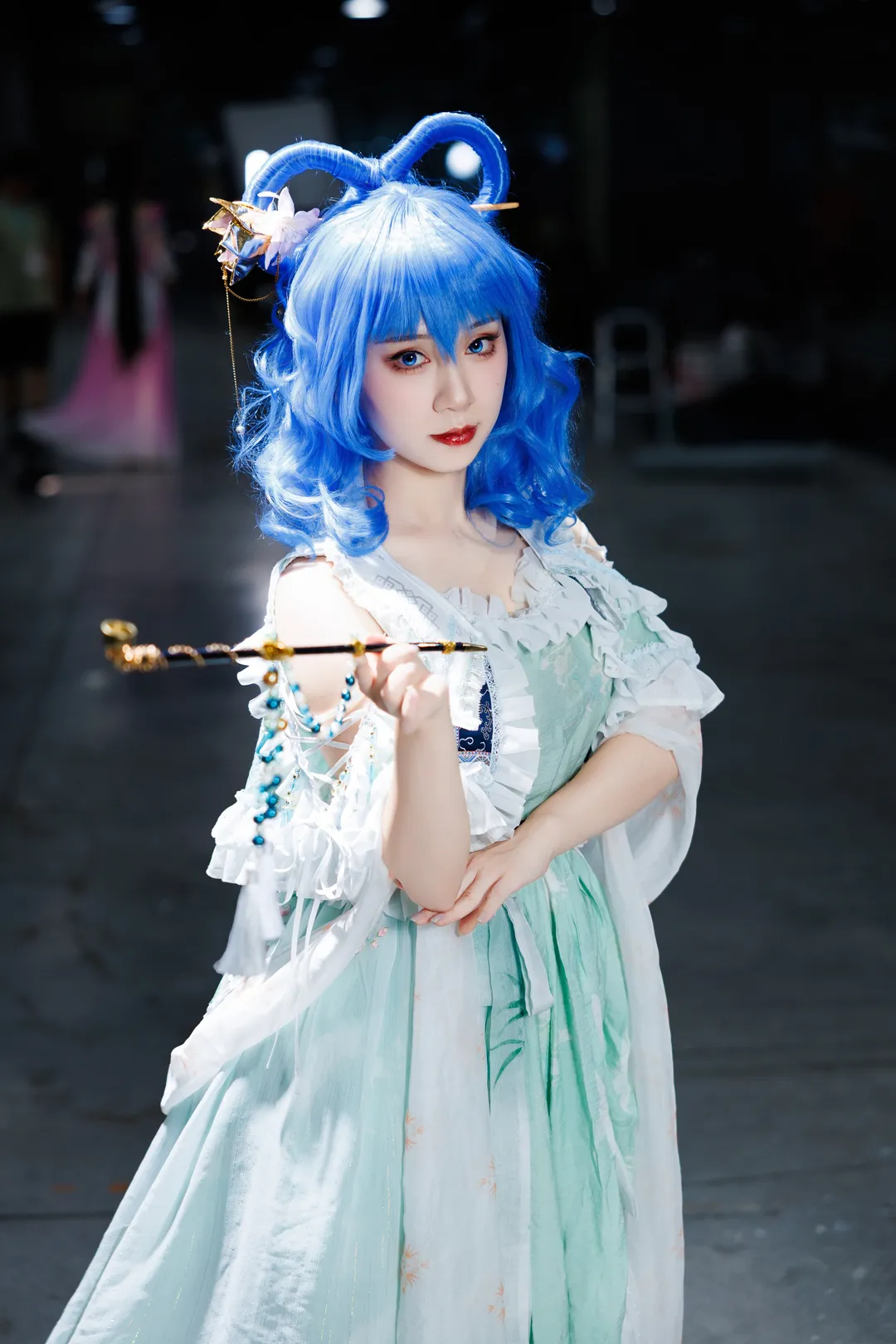 螢火蟲漫展, 廣州漫展, 藍色假髮, 國風奇幻, 仙俠風cosplay - 第3張