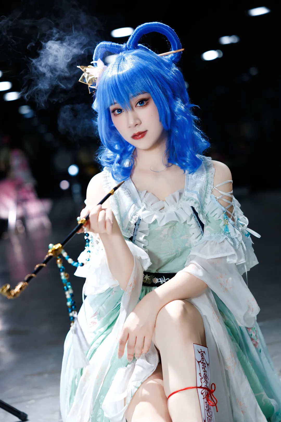 螢火蟲漫展, 廣州漫展, 藍色假髮, 國風奇幻, 仙俠風cosplay - 第4張