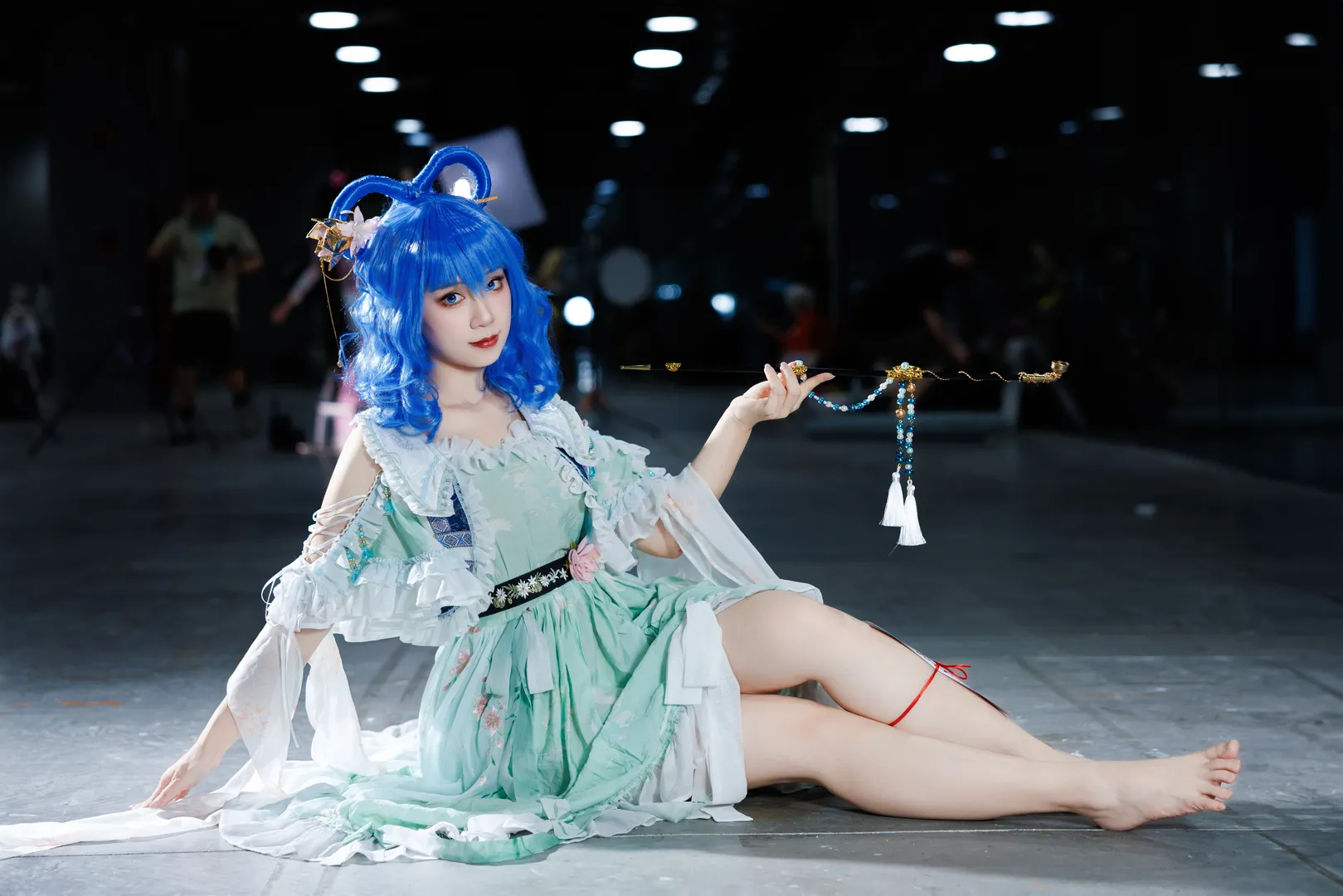 螢火蟲漫展, 廣州漫展, 藍色假髮, 國風奇幻, 仙俠風cosplay - 第7張