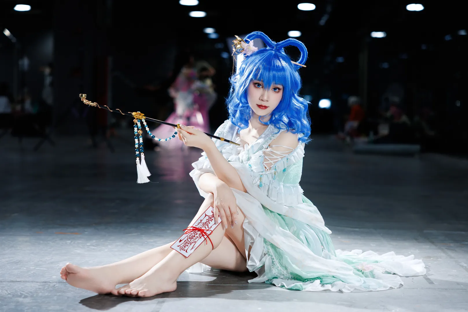 螢火蟲漫展, 廣州漫展, 藍色假髮, 國風奇幻, 仙俠風cosplay - 第8張