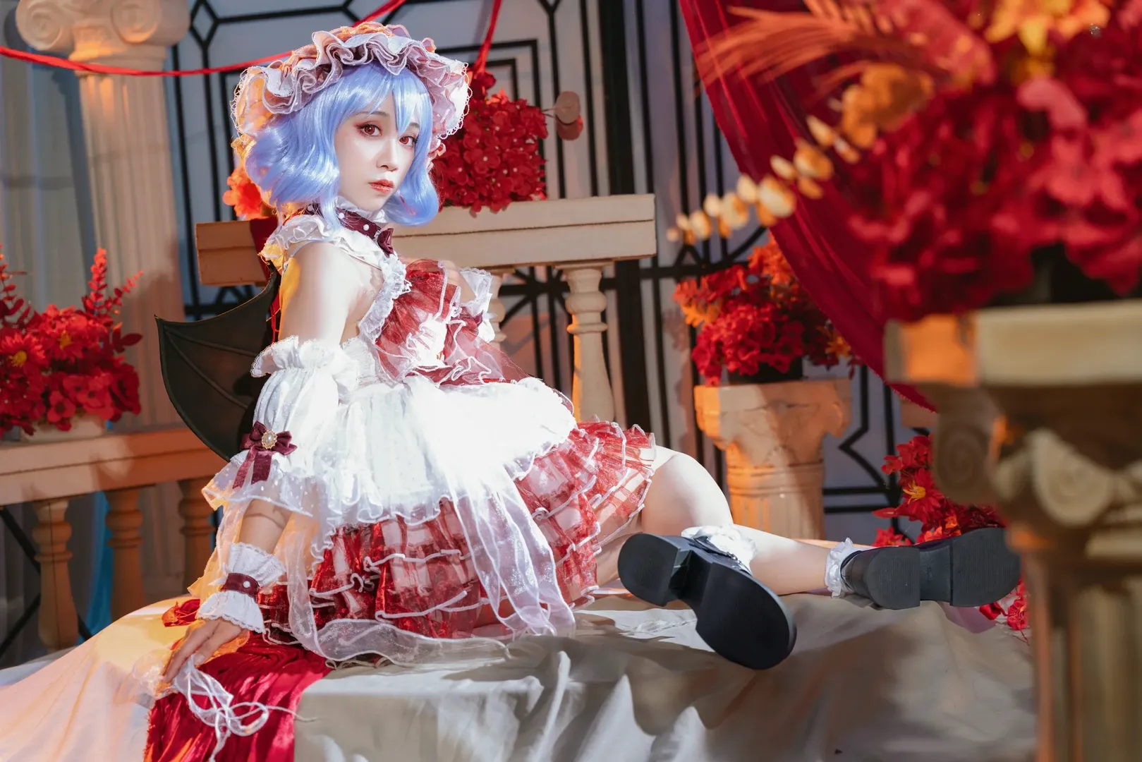 东方Project, 蕾米莉亚cos, 摄影棚拍摄, cosplay摄影, 哥特风洋装 - 第10张