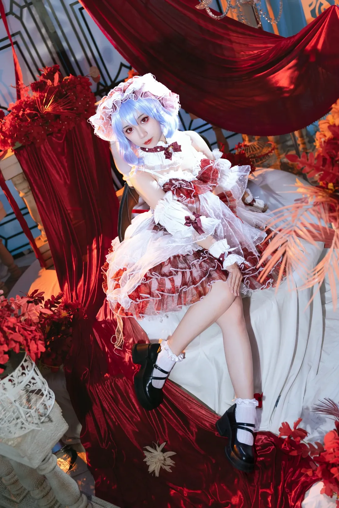 东方Project, 蕾米莉亚cos, 摄影棚拍摄, cosplay摄影, 哥特风洋装 - 第9张
