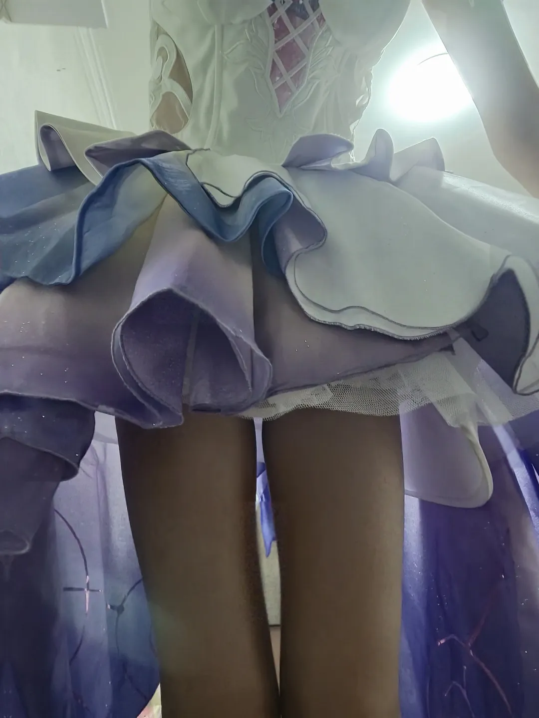昔涟cos, 崩坏星穹铁道, 次元依, 樱花外景, cos服试穿 - 第2张