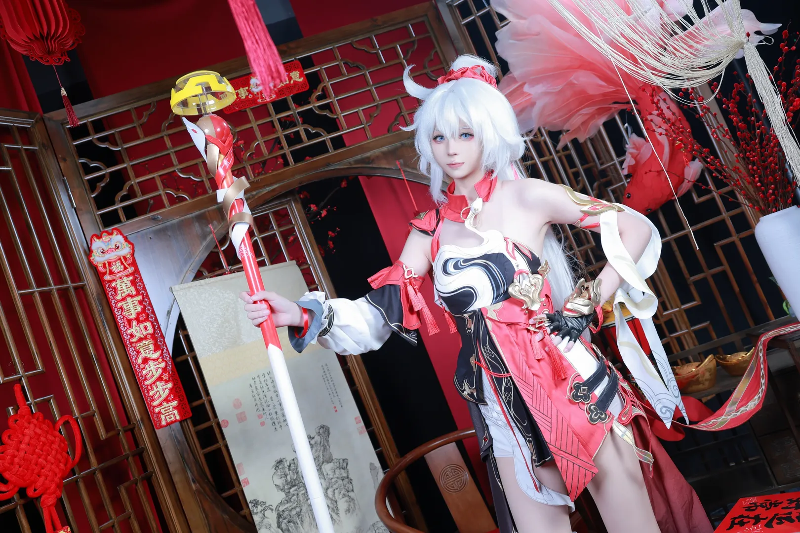 崩坏3, 琪亚娜cos, 国风cosplay, 炽愿吉星, 新年主题cos - 第2张