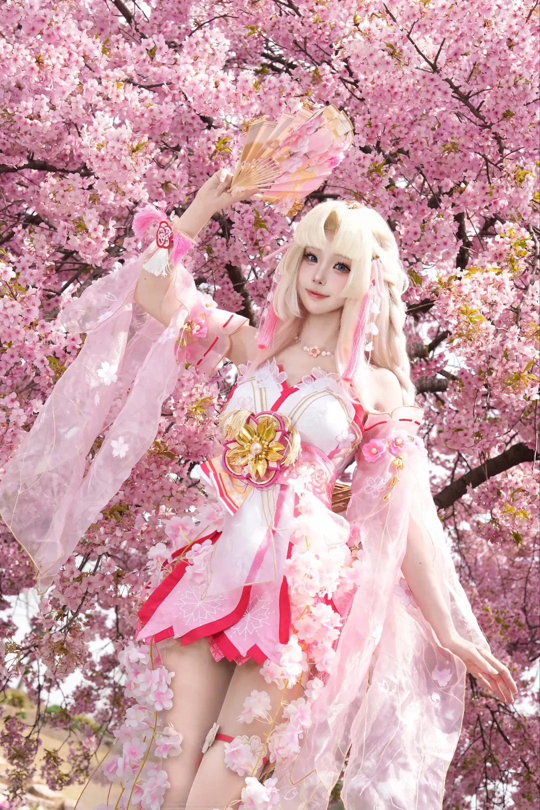永劫无间, cosplay摄影, 胡桃cos, 樱花cos, 云樱天女 - 第2张