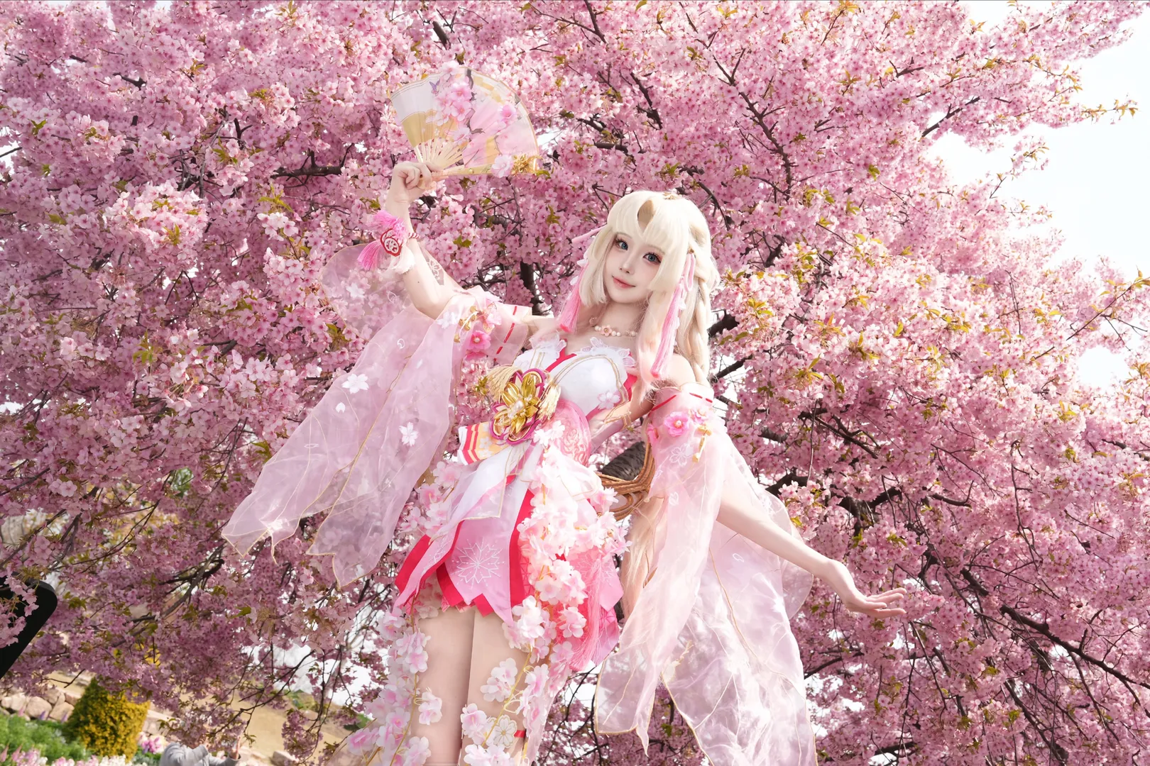 永劫无间, cosplay摄影, 胡桃cos, 樱花cos, 云樱天女 - 第3张