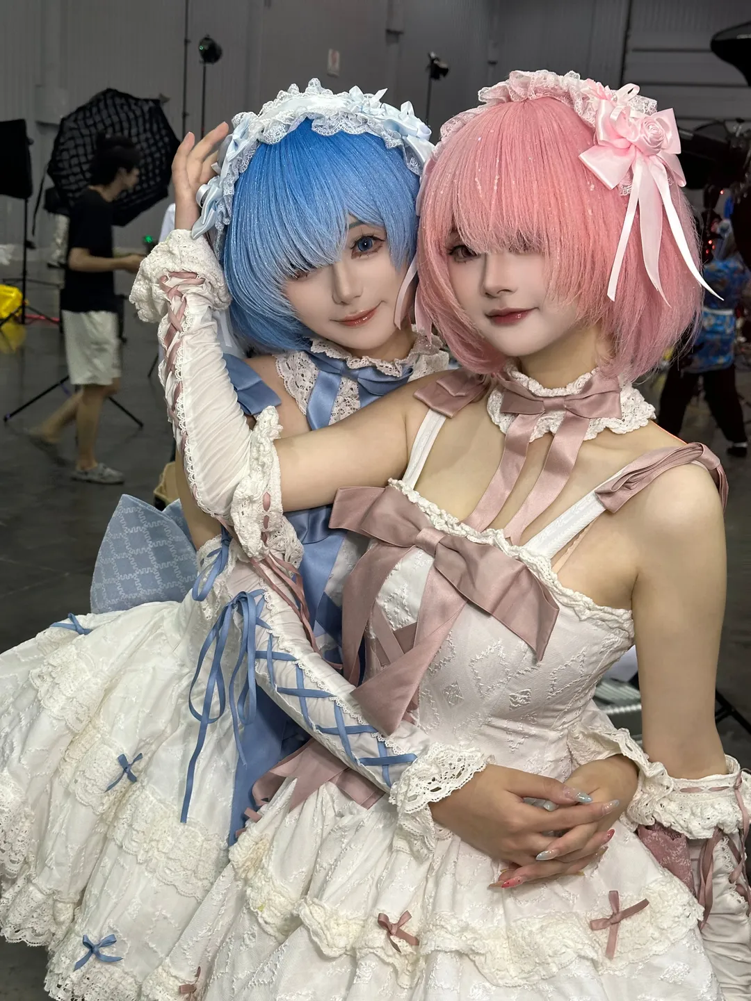 漫展返图, Re从零开始的异世界生活, 拉姆蕾姆cos, Comiday30, 姐妹cosplay - 第2张