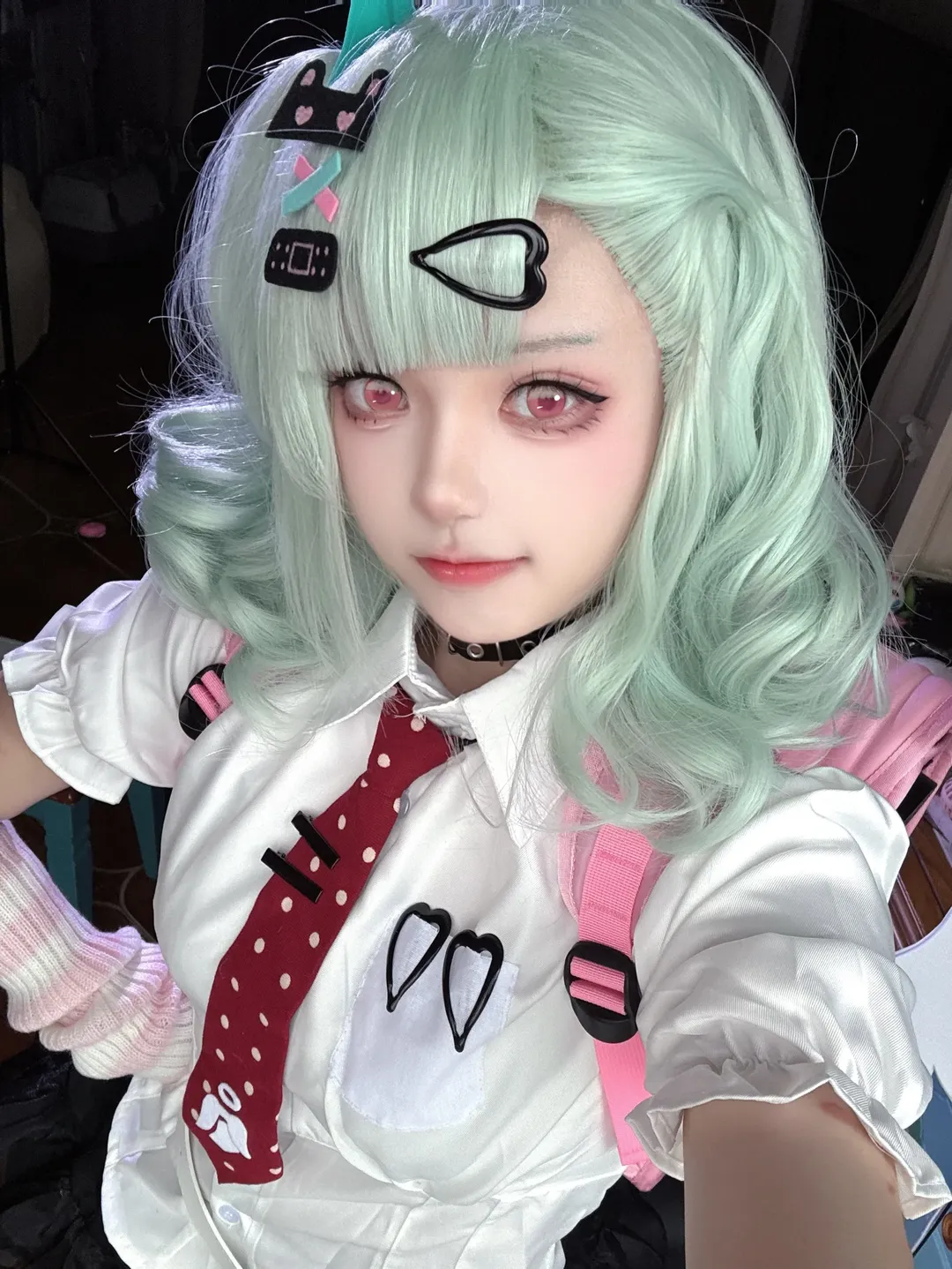 绝区零, 千夏蕾咪cos, cosplay穿搭, 二次元自拍, 薄荷色系 - 第2张