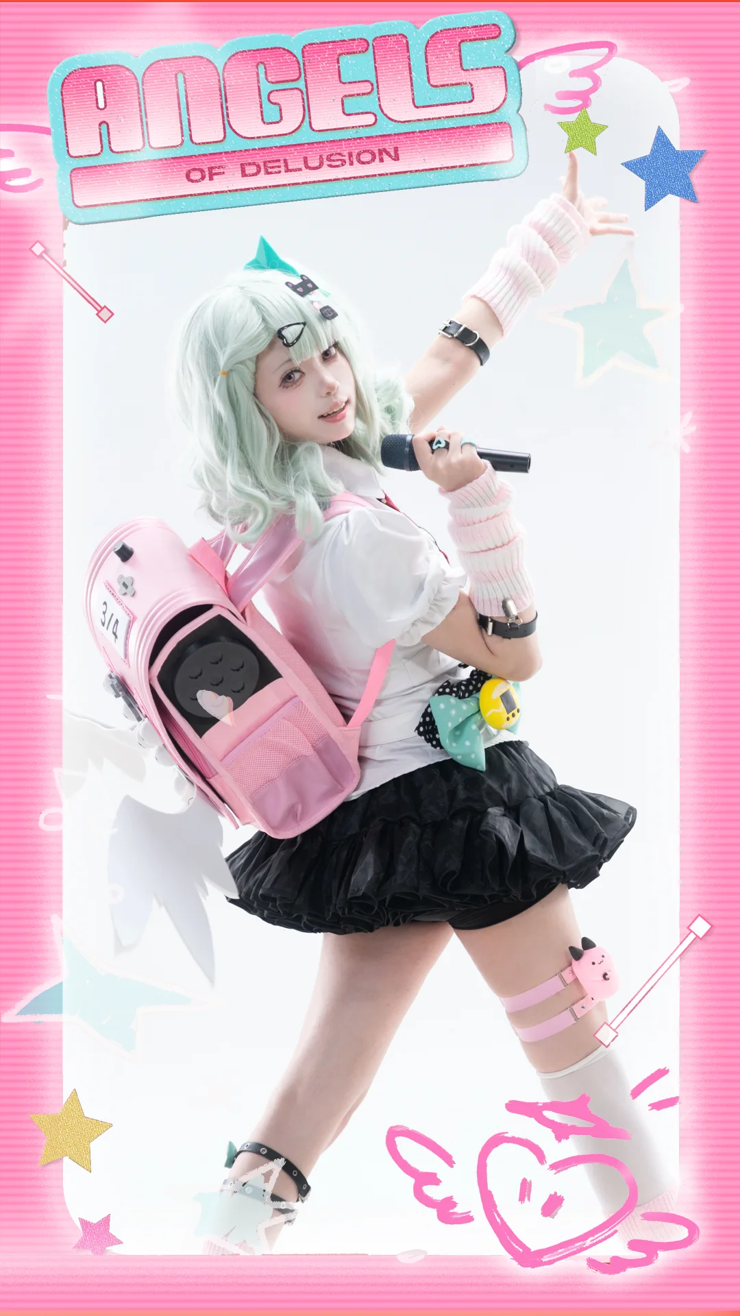 绝区零, 千夏蕾咪cos, 妄想天使, 偶像cosplay, 过膝袜