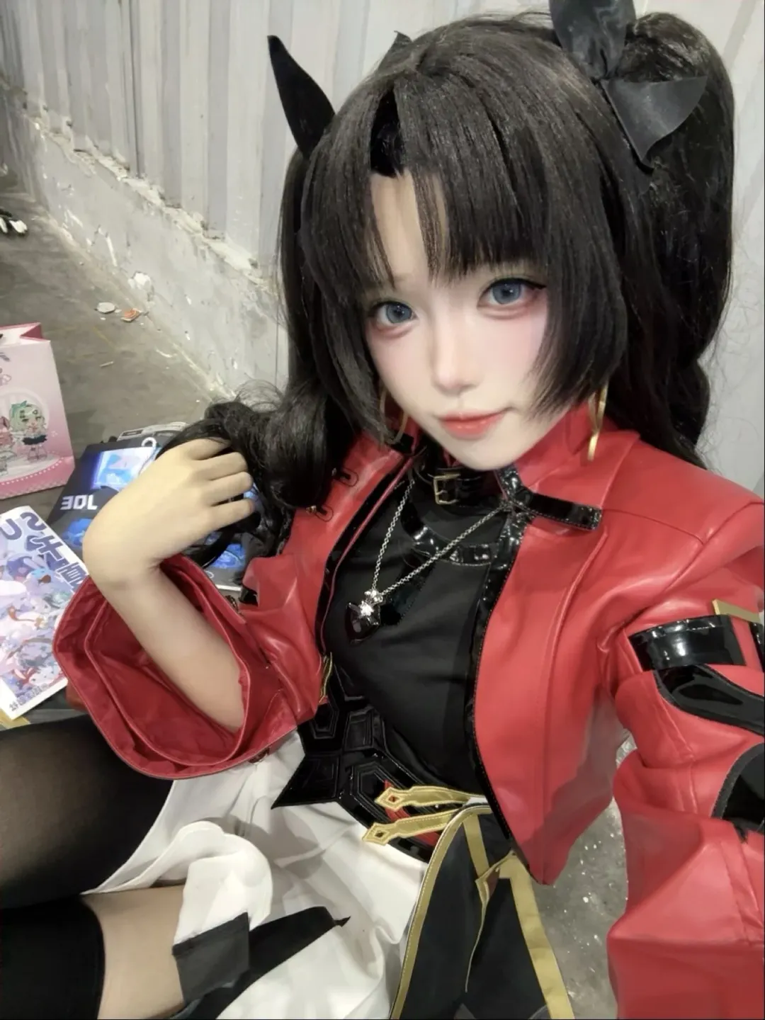 Honkai: Star Rail, Convention photos, Tohsaka Rin cosplay, Cosplay daily life, Stocking outfit