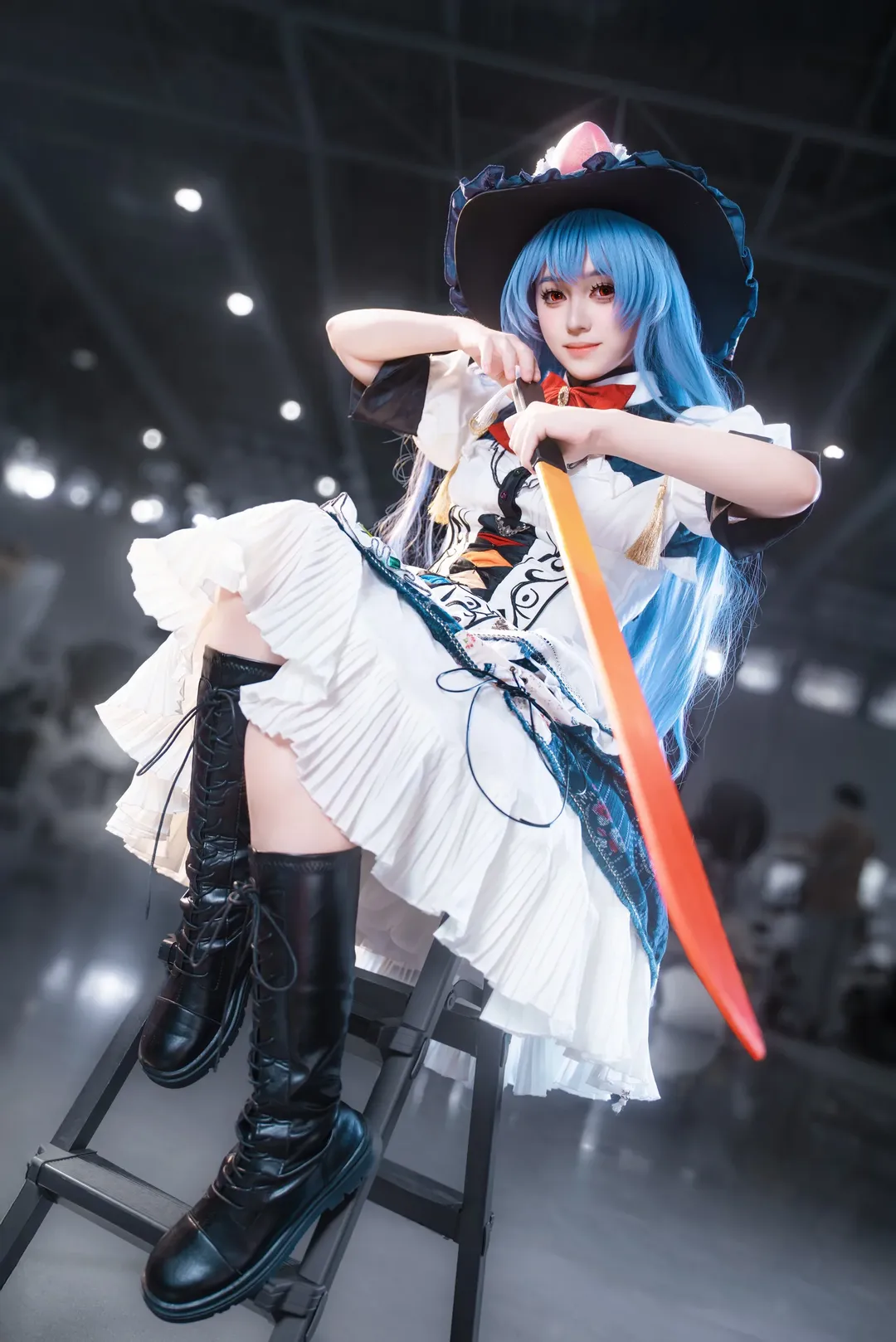 二次元, cosplay, 东方project, 比那名居天子cos, 有顶天人 - 第1张