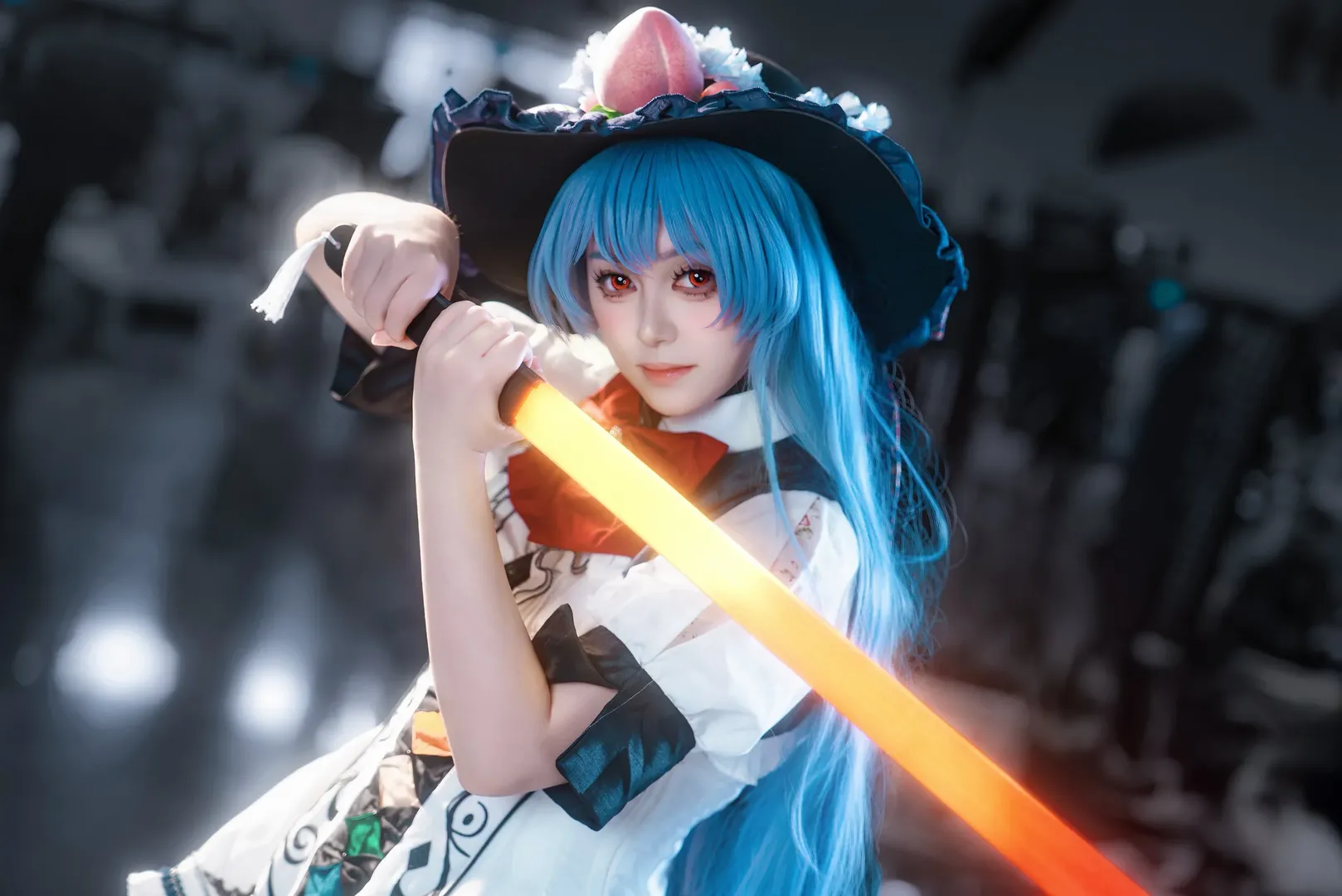 二次元, cosplay, 东方project, 比那名居天子cos, 有顶天人 - 第3张
