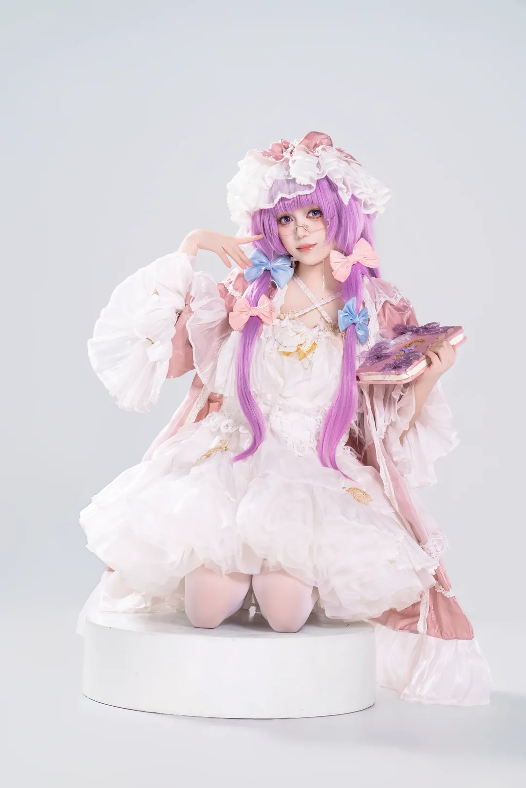 东方project, 洛丽塔, 帕秋莉cos, 二次元cos, 白丝 - 第6张
