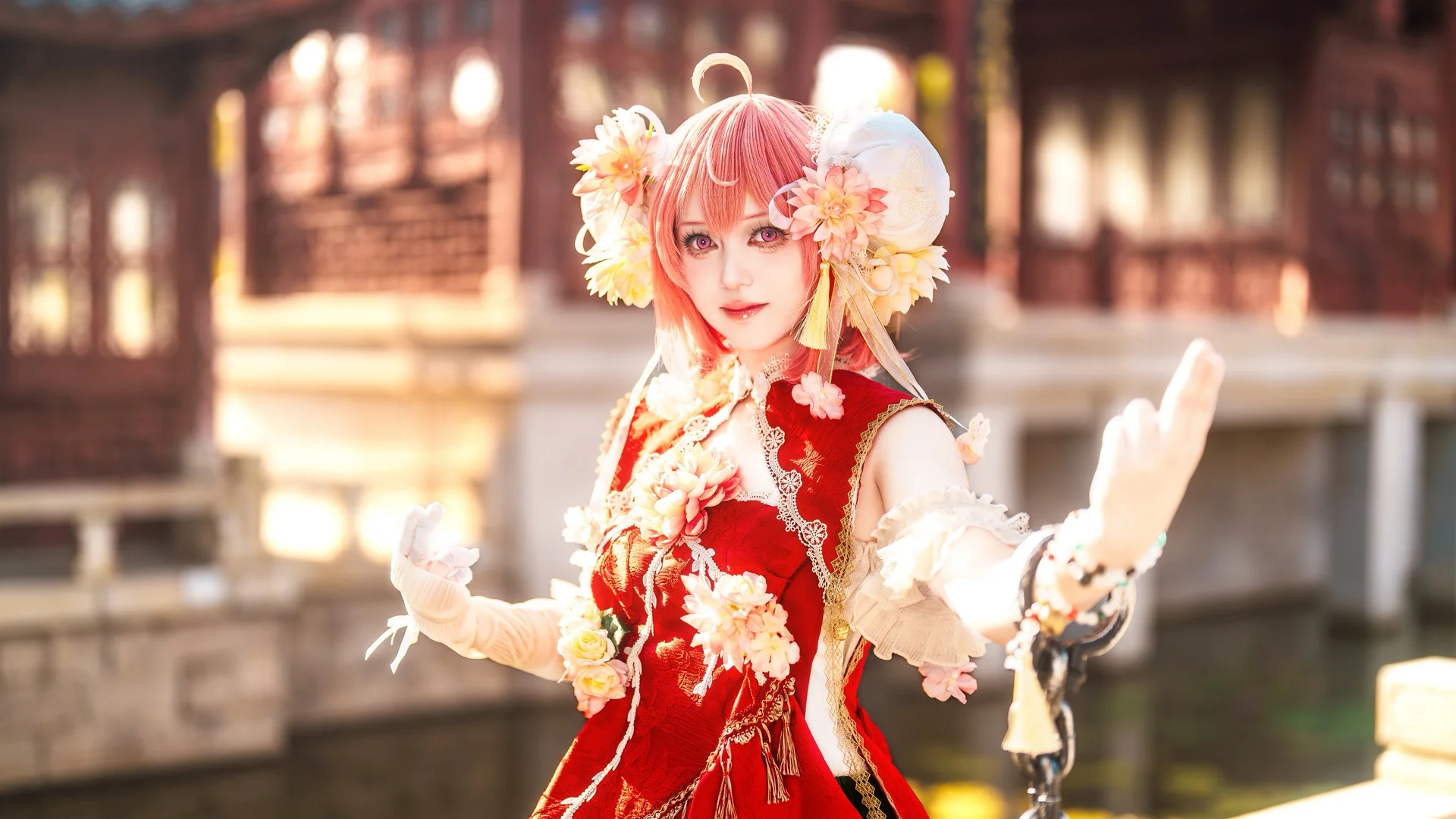东方Project, 白丝, cosplay摄影, 茨木华扇cos, 东方茨歌仙 - 第2张