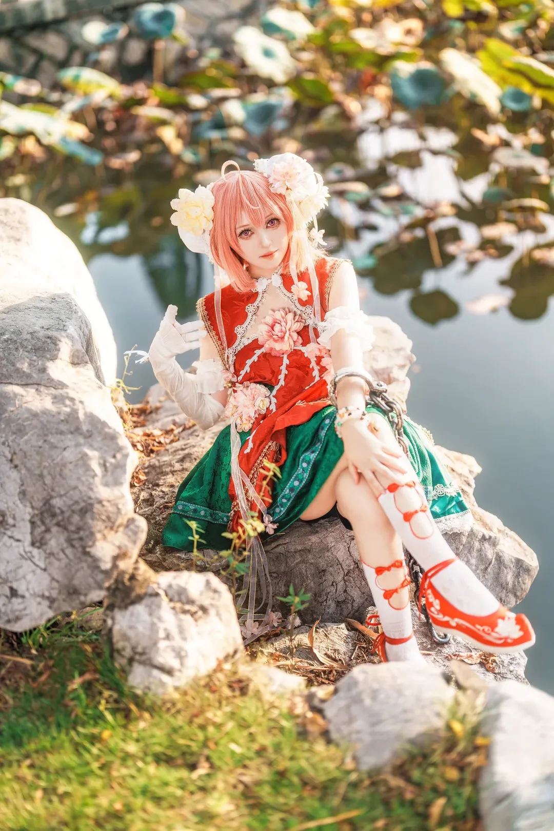 东方Project, 白丝, cosplay摄影, 茨木华扇cos, 东方茨歌仙 - 第4张