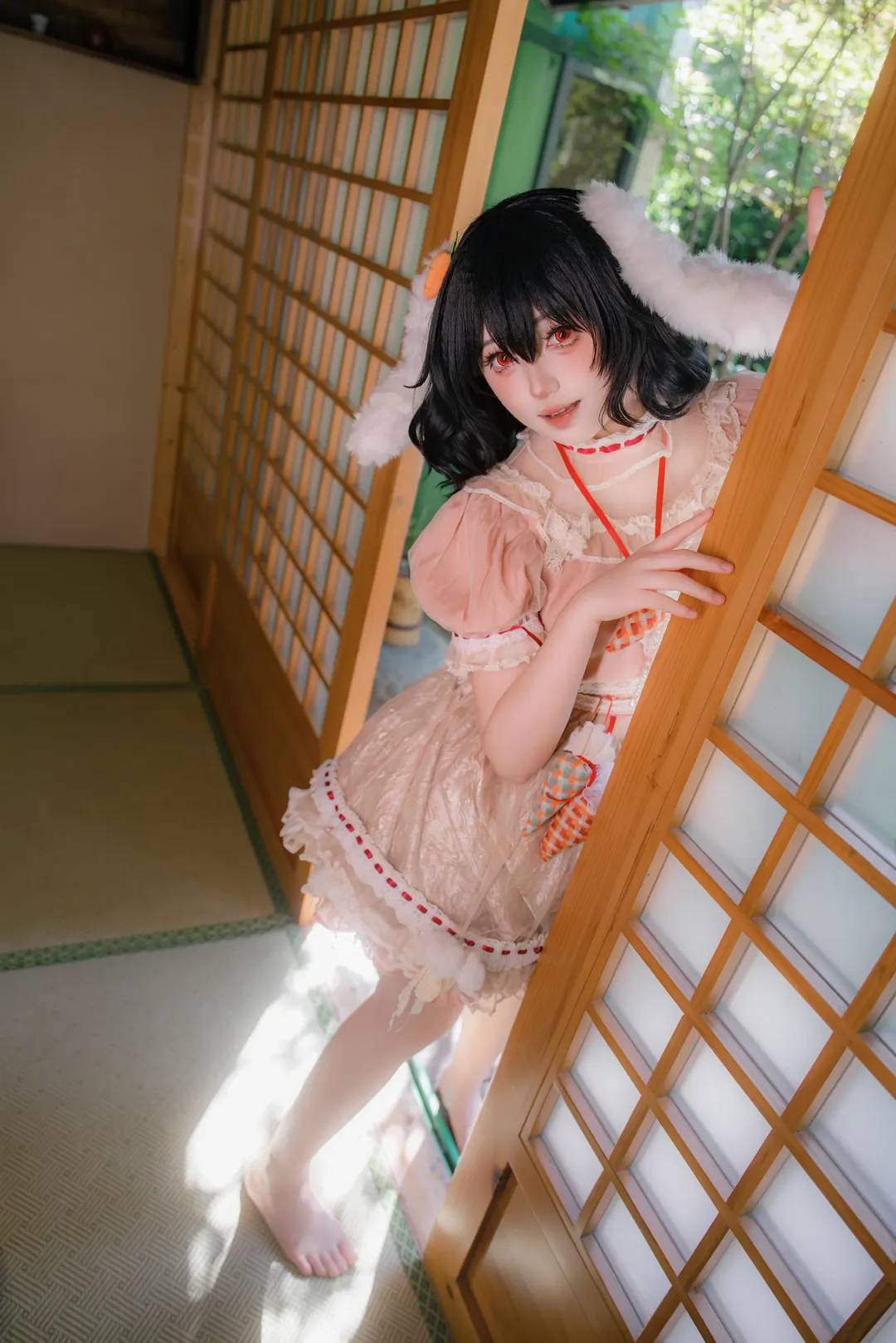 東方Project, コスプレ撮影, うさ耳, 因幡てゐ コスプレ, 和室 - 2枚目