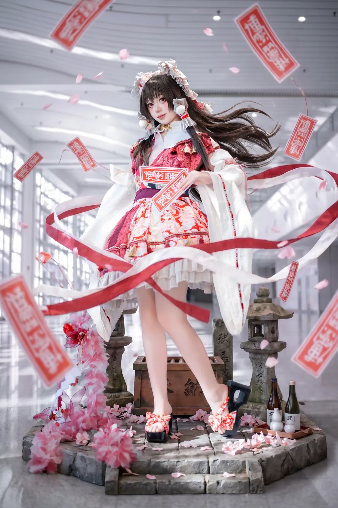 cosplay, 博丽灵梦cos, 东方Project, 漫展返图, 和风巫女
