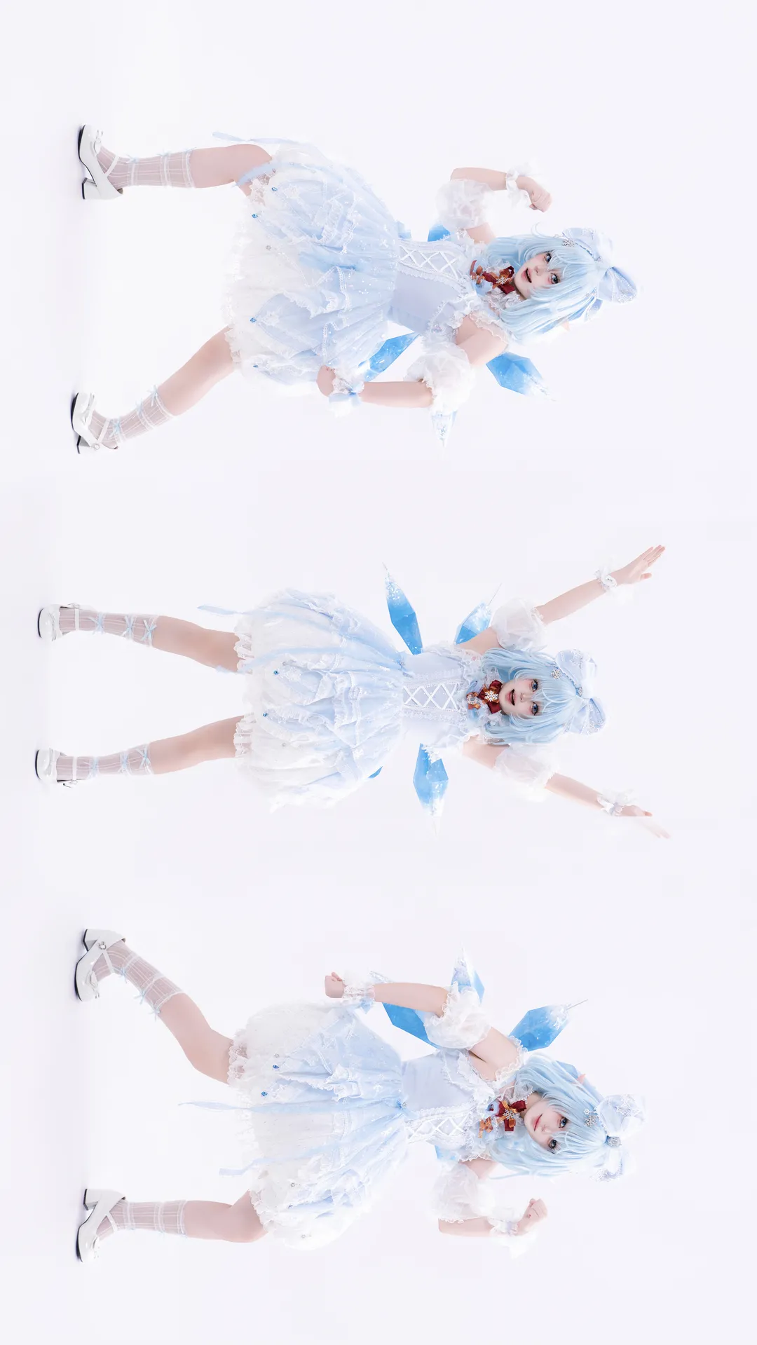 東方Project, 元気少女, チルノコスプレ, コスプレ日常, ストッキングコーデ - 1枚目