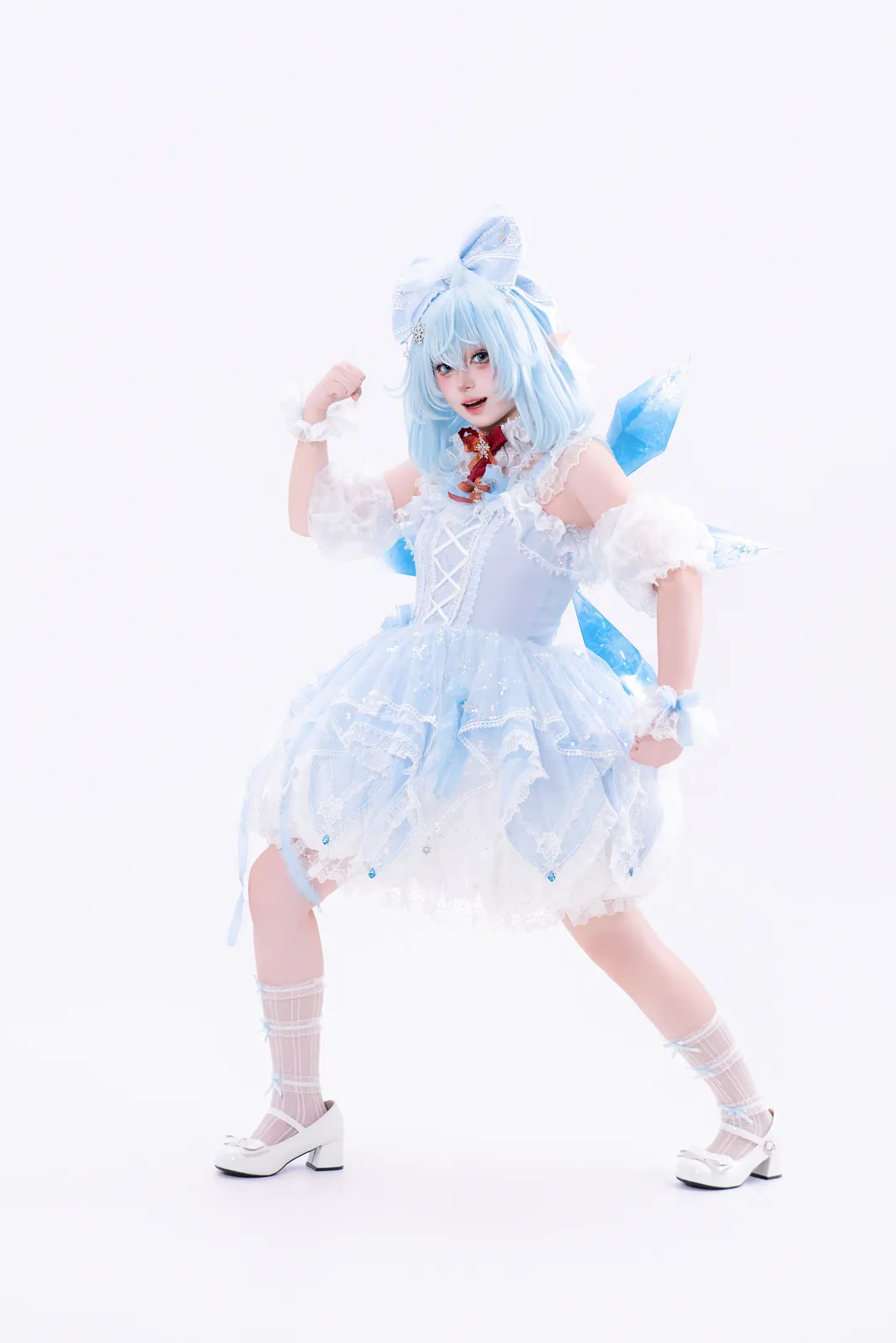 東方Project, 元気少女, チルノコスプレ, コスプレ日常, ストッキングコーデ - 2枚目