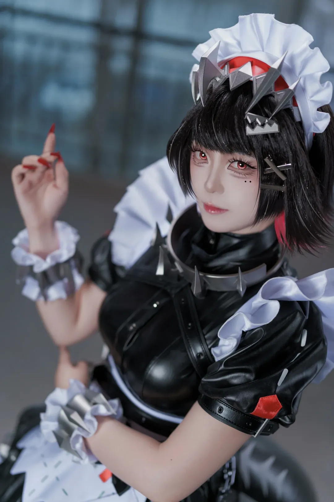 ゼンレスゾーンゼロ, エレン・ジョー コスプレ, サメちゃん, 黒ストッキング, コスプレコーディネート - 1枚目