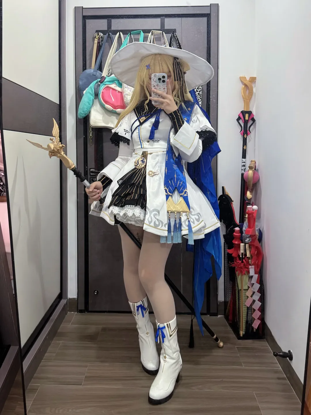 菲比cos, 鸣潮, cosplay日常, 白丝穿搭, 二次元试衣 - 第1张