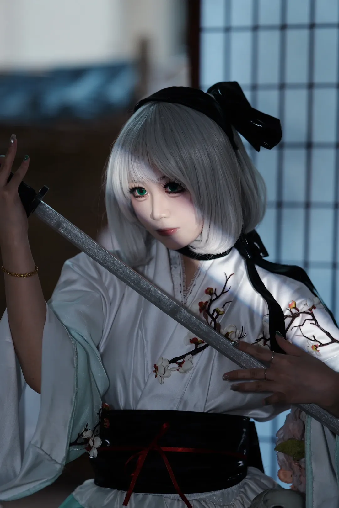 東方Project, 魂魄妖夢 コスプレ, 白タイツコスプレ, 二刀流, 夜汽車デザイン魂魄妖夢 - 1枚目