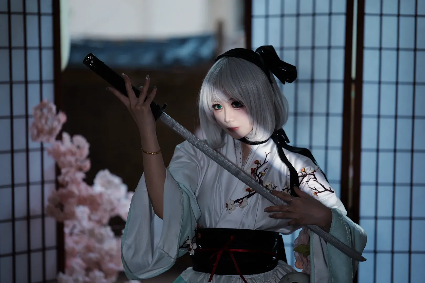 東方Project, 魂魄妖夢 コスプレ, 白タイツコスプレ, 二刀流, 夜汽車デザイン魂魄妖夢 - 2枚目