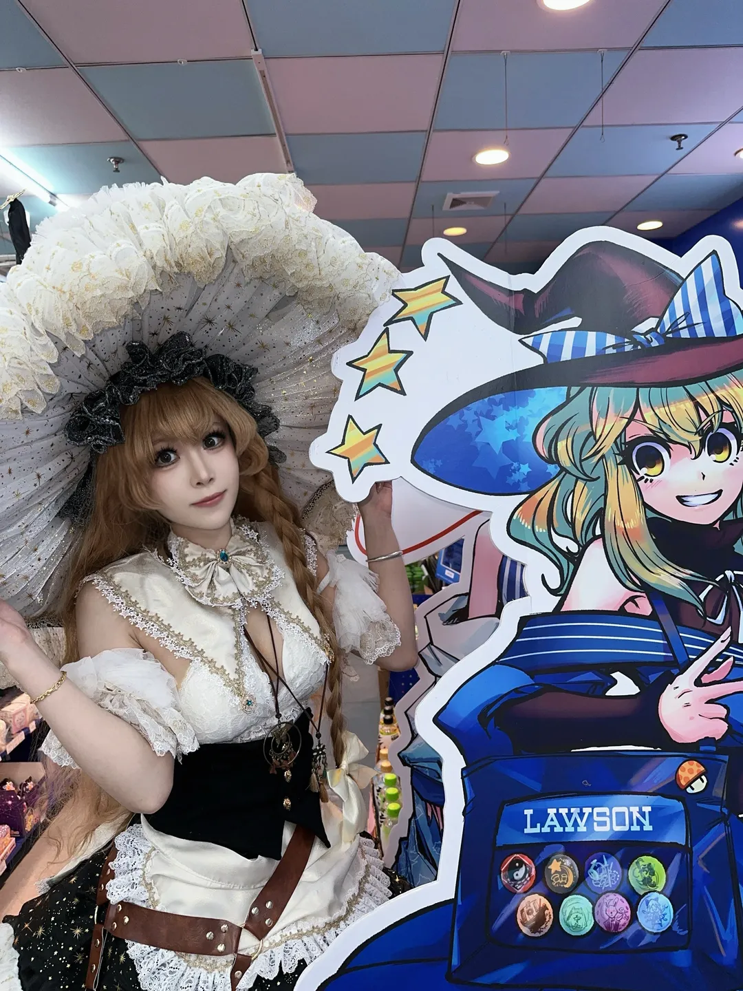 東方project, 漫展, 霧雨魔理沙cos, 羅森聯動, 魔理沙