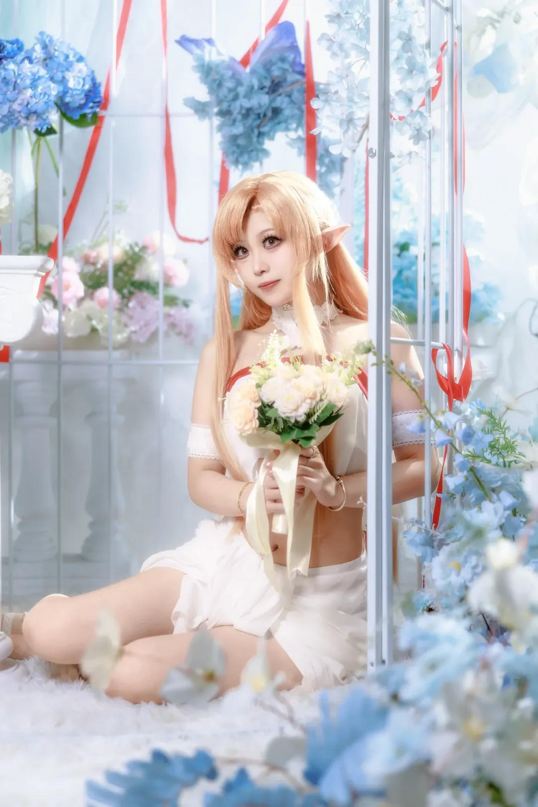 cosplay, Asuna cosplay, Sword Art Online, Elf ears, Caged sprite - Image 2