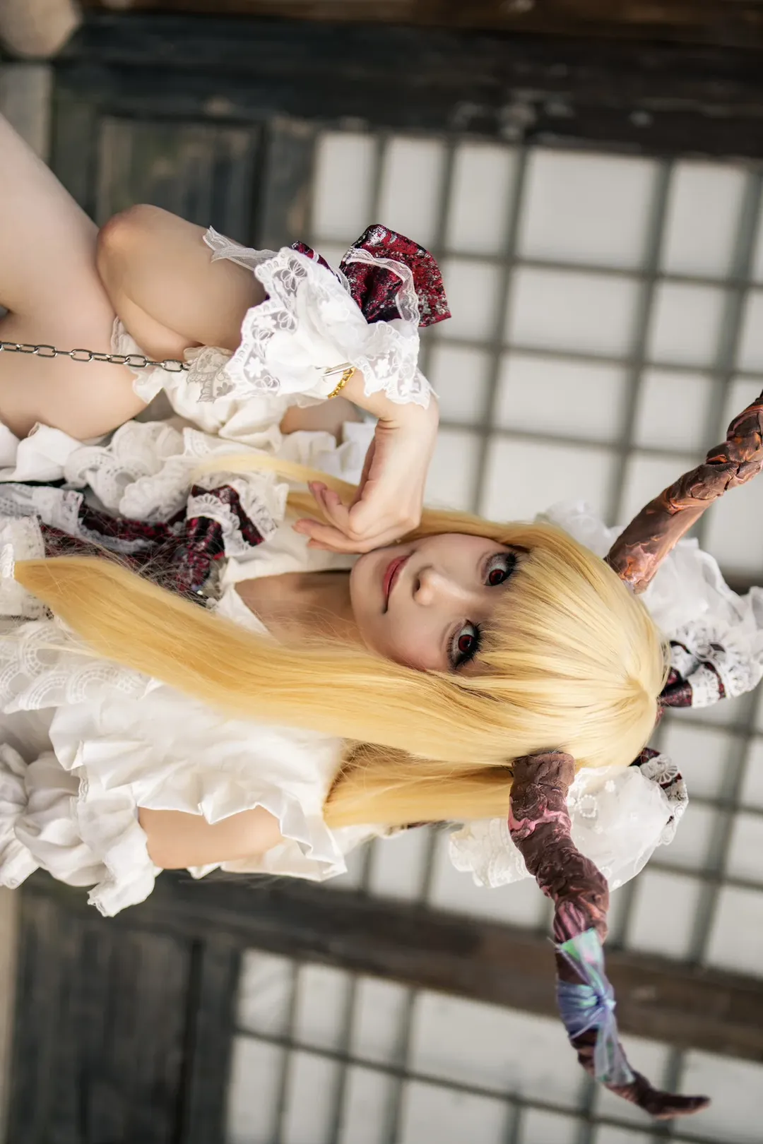 東方Project, 和風撮影, 伊吹萃香コスプレ, 竹林写真, 酒豪のロールプレイ - 6枚目